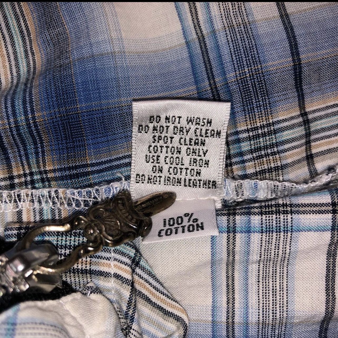 Chrome Hearts 1991 Chrome Hearts Sleeveless Cross Patch Flannel Size US L / EU 52-54 / 3 - 7 Thumbnail