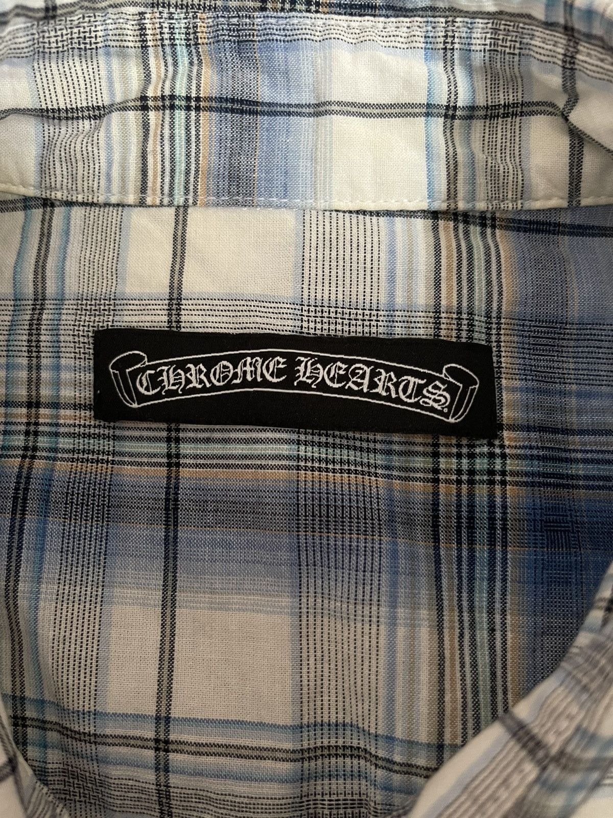 Chrome Hearts 1991 Chrome Hearts Sleeveless Cross Patch Flannel Size US L / EU 52-54 / 3 - 6 Thumbnail