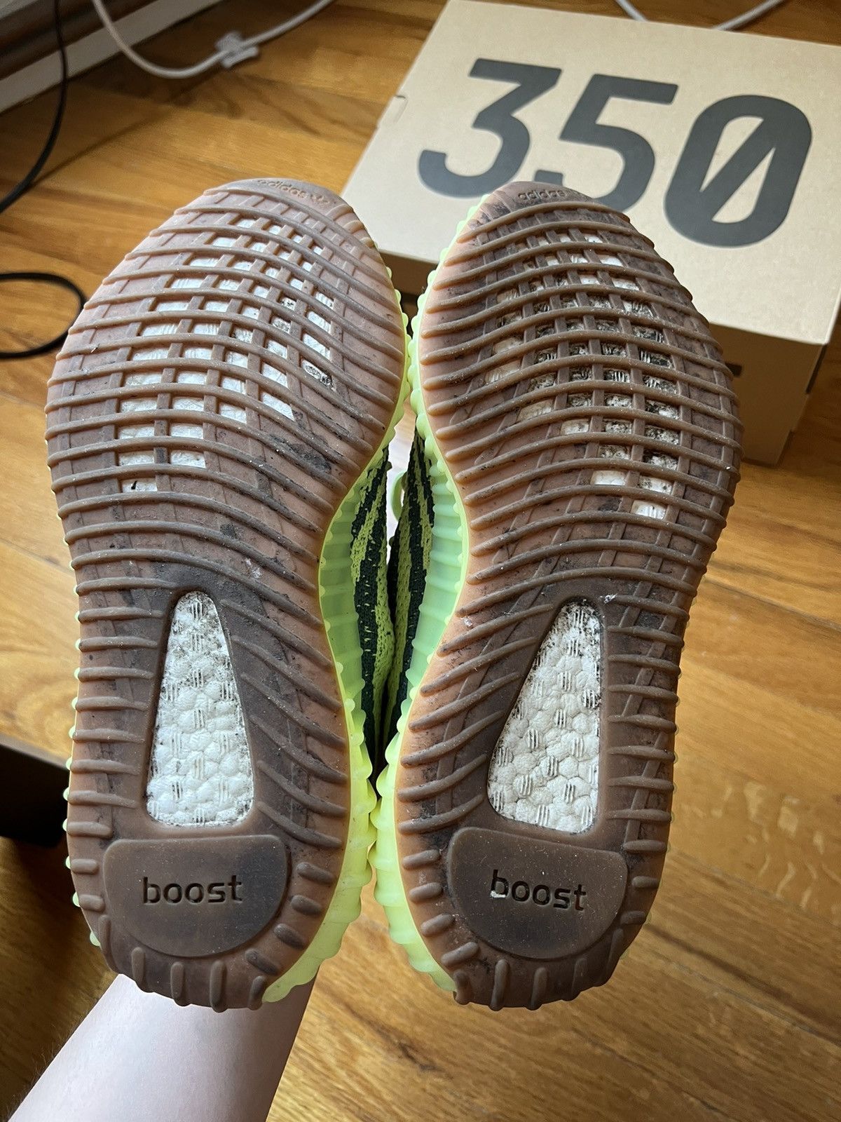 Adidas Yeezy Boost 350 V2 Semi Frozen Yellow 2017 US M 7.5 Size US 7.5 / EU 40-41 - 5 Thumbnail