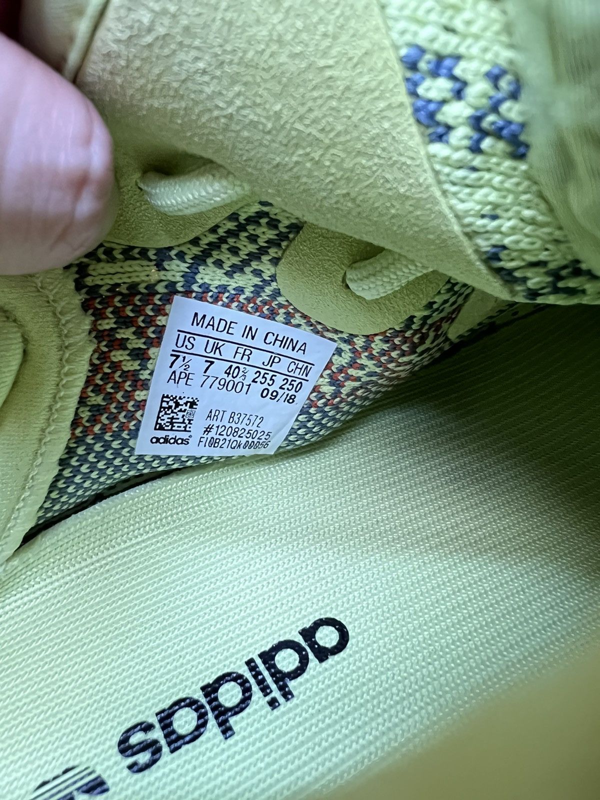 Adidas Yeezy Boost 350 V2 Semi Frozen Yellow 2017 US M 7.5 Size US 7.5 / EU 40-41 - 7 Thumbnail