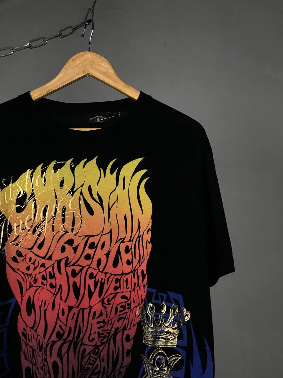 Designer Christian Audigier designer overprinted made in USA tee Size US XL / EU 56 / 4 - 3 Thumbnail