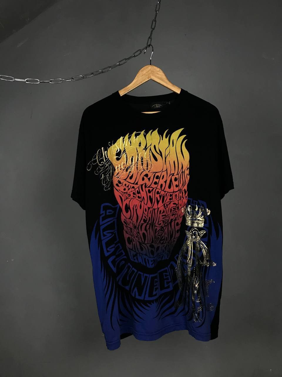 Designer Christian Audigier designer overprinted made in USA tee Size US XL / EU 56 / 4 - 1 Thumbnail