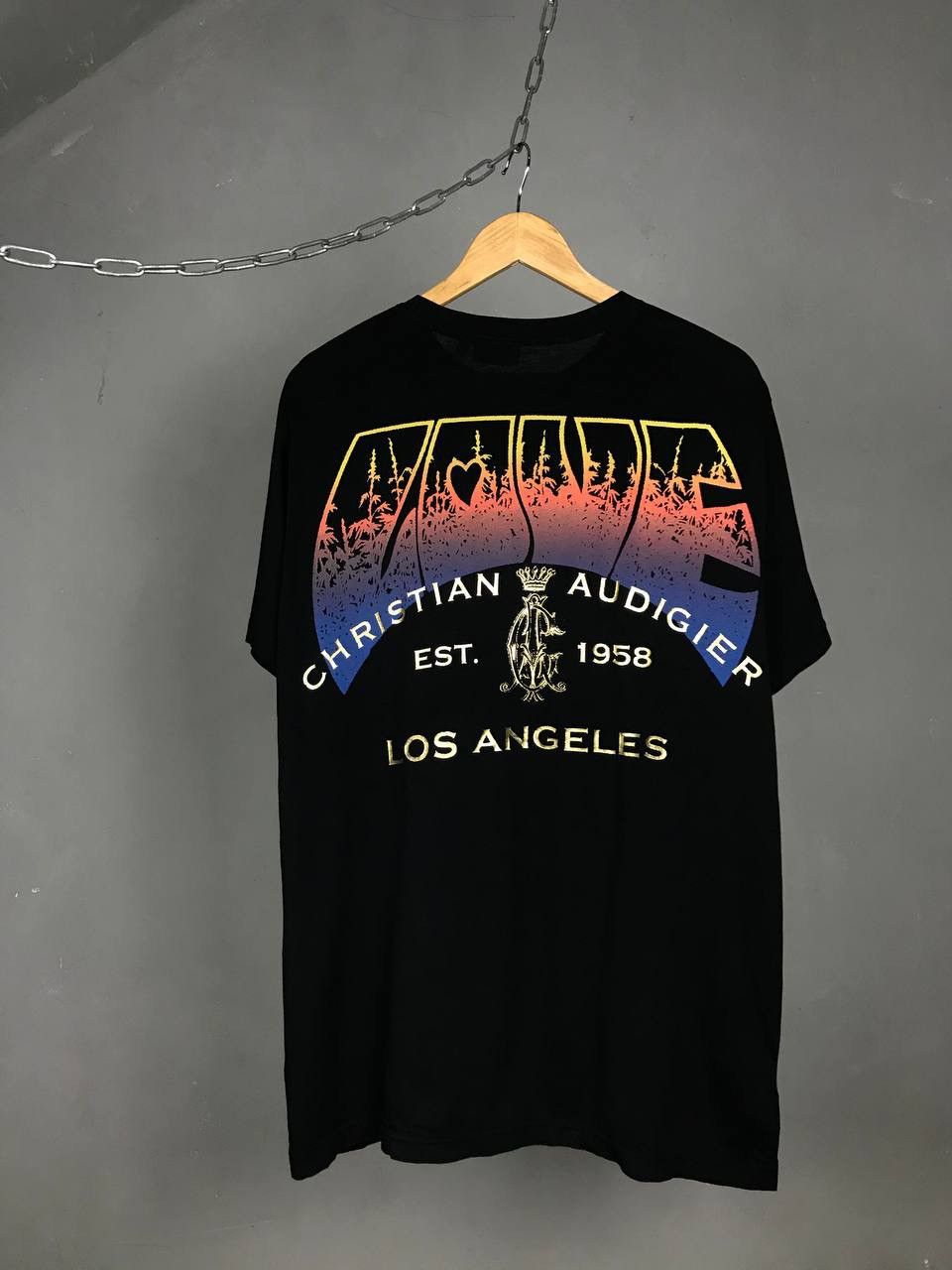 Designer Christian Audigier designer overprinted made in USA tee Size US XL / EU 56 / 4 - 2 Thumbnail