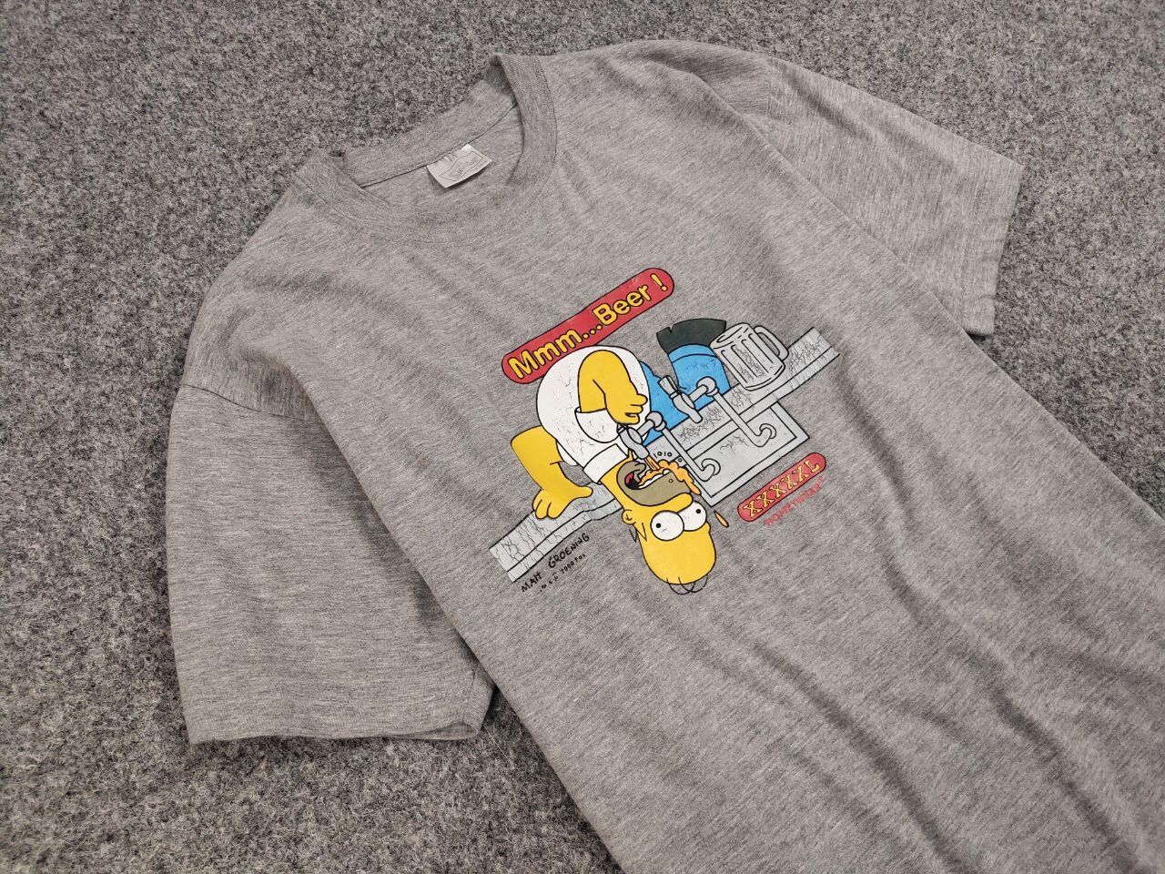 The Simpsons Vintage 0's tee Homer Simpsons Beer T shirt Matt Groening Size US M / EU 48-50 / 2 - 6 Thumbnail