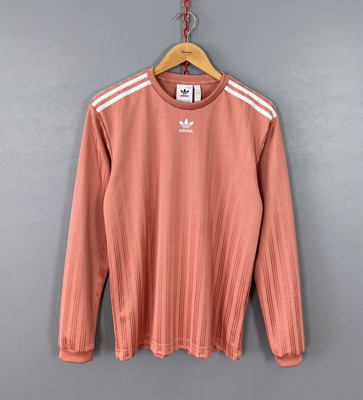 Adidas Adidas Originals Long Sleeve Jersey Shirt Crew Neck Stripes Size US S / EU 44-46 / 1 - 2 Thumbnail
