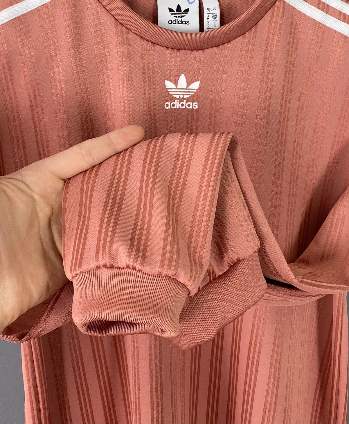 Adidas Adidas Originals Long Sleeve Jersey Shirt Crew Neck Stripes Size US S / EU 44-46 / 1 - 7 Thumbnail