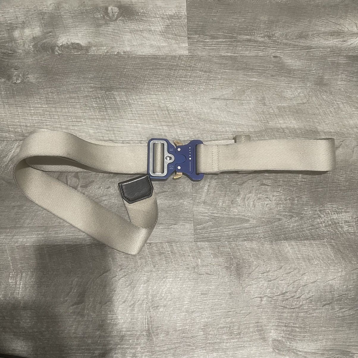 image of Alyx Blue Roller Coaster Belt in White, Men's