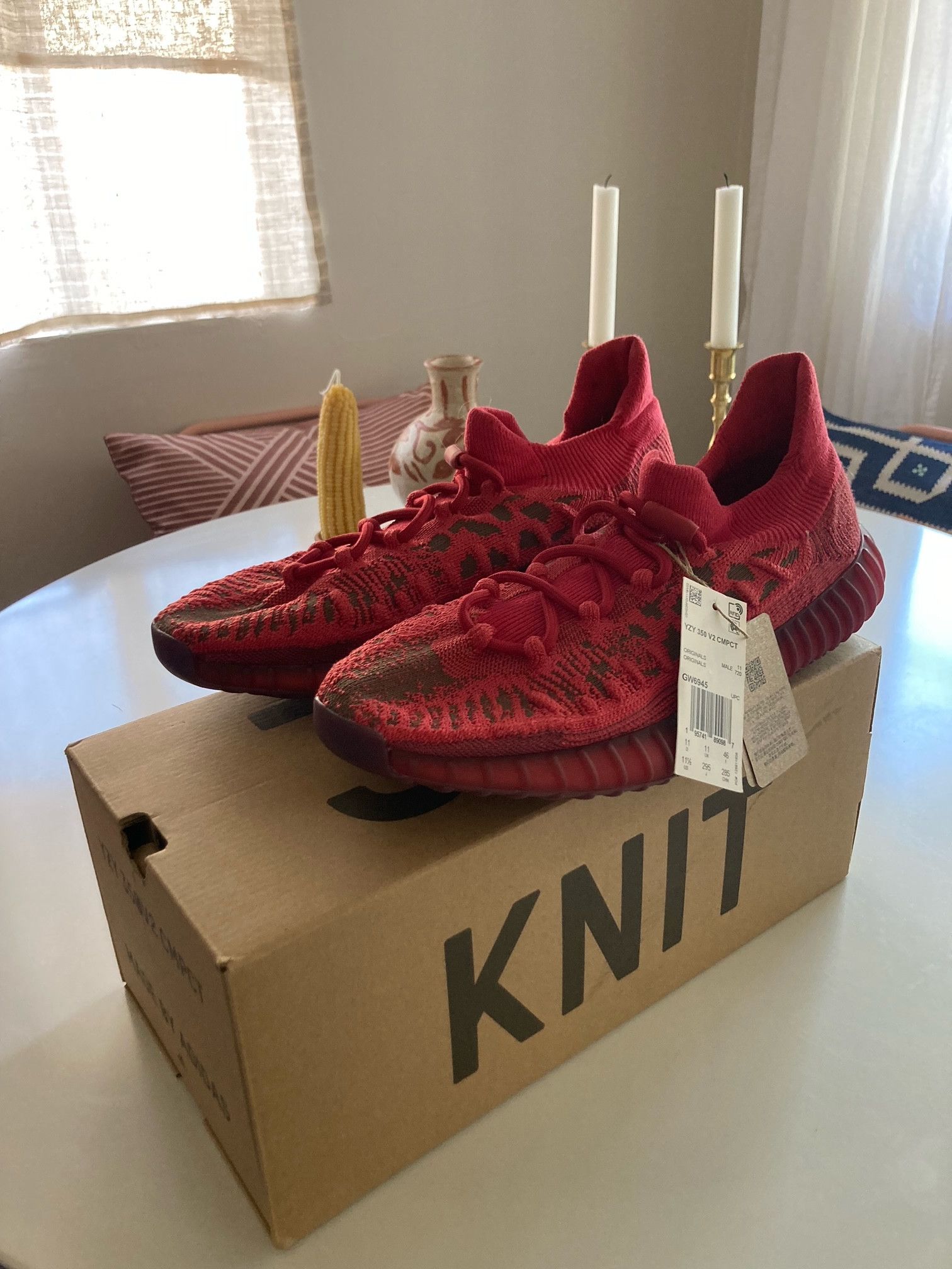 Red hot sale wine yeezy