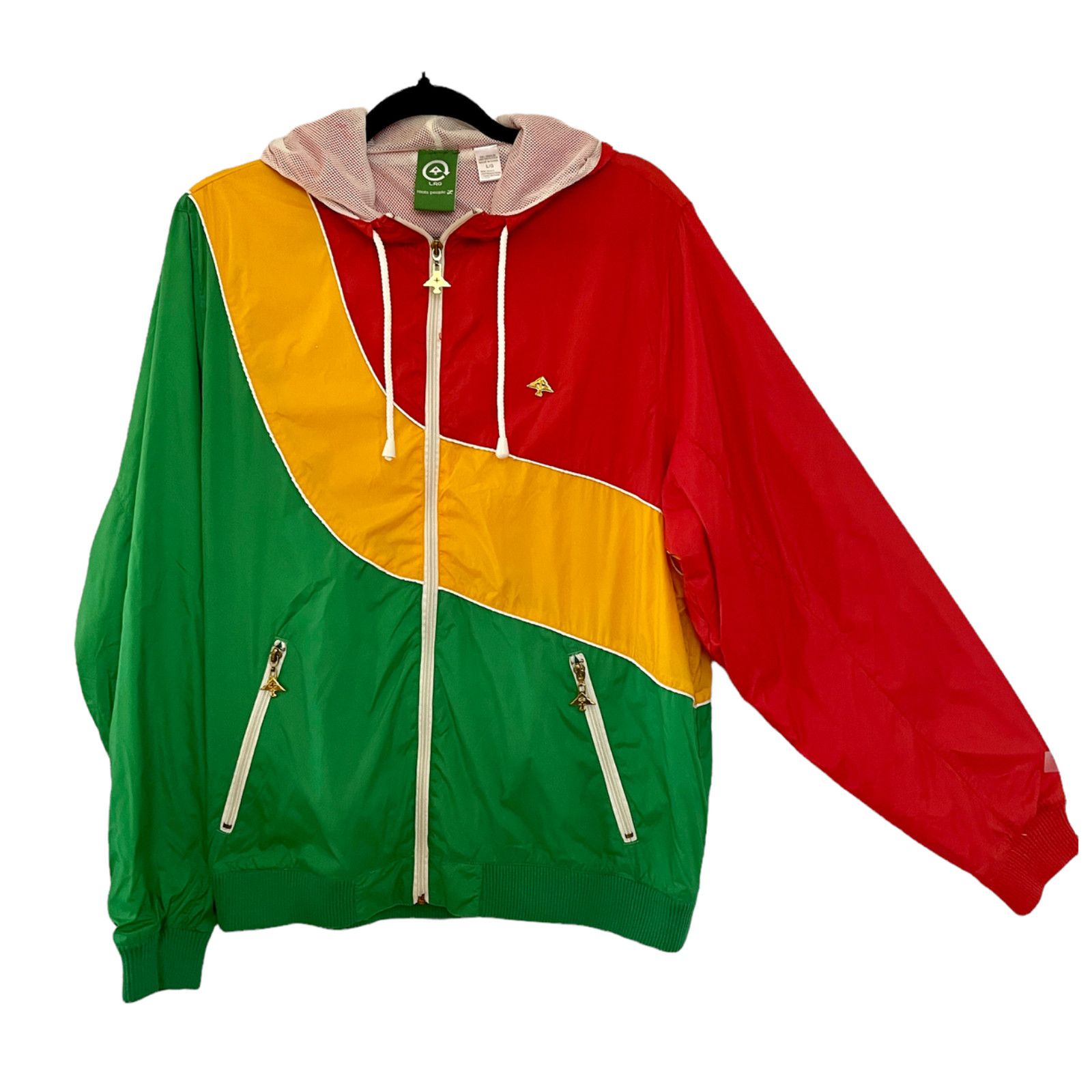 LRG LRG Mens Roots and Equipment RASTA zip up track jacket L | Grailed