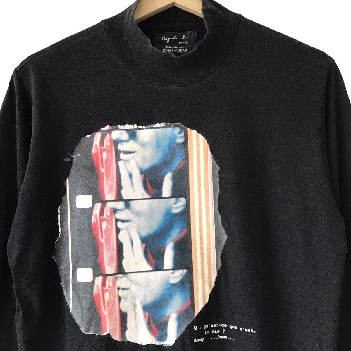 agnes b. Authentic Agnes B. X Jonas Mekas Andy Warhol Portrait Tee Size US M / EU 48-50 / 2 - 3 Thumbnail