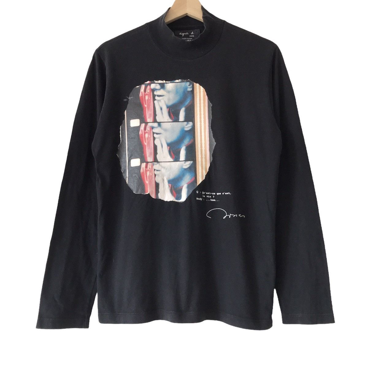agnes b. Authentic Agnes B. X Jonas Mekas Andy Warhol Portrait Tee Size US M / EU 48-50 / 2 - 1 Thumbnail
