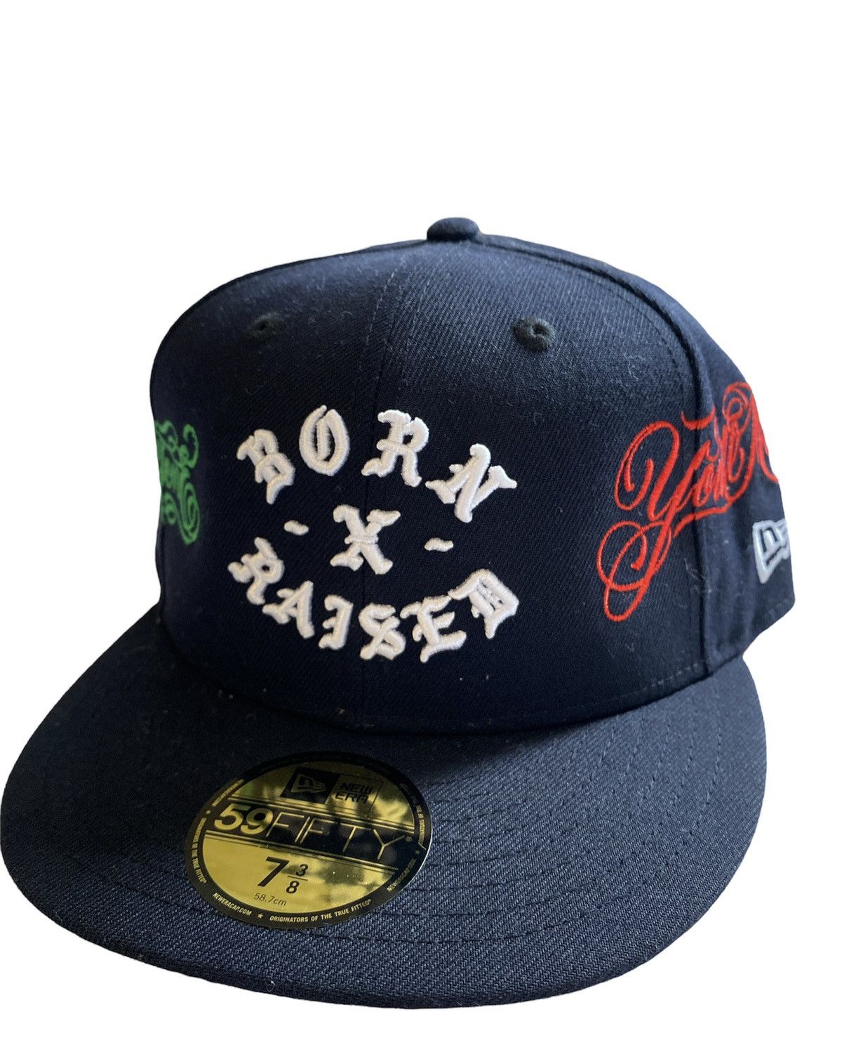 Born x Raised Mr.Cartoon Base Runner Fitted Hat for Sale in