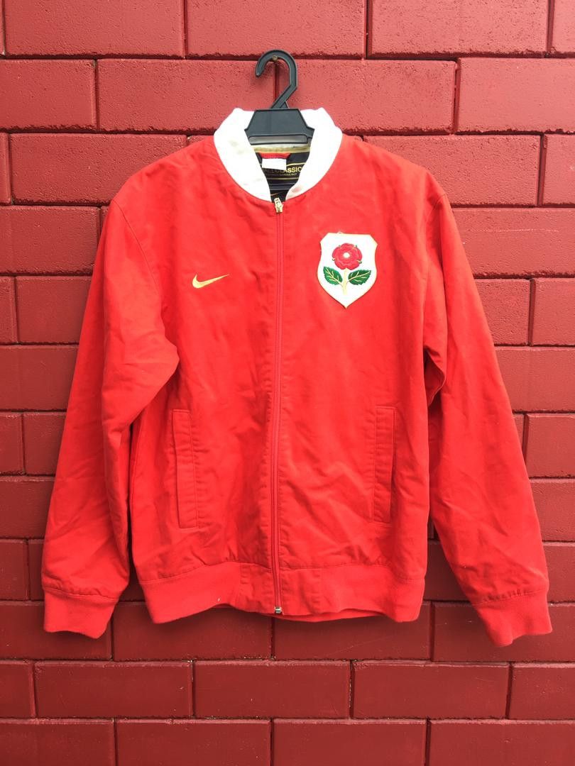 New England Outerwear Vintage Nike England Rugby Long Sleeve Style Size US L / EU 52-54 / 3 - 1 Thumbnail