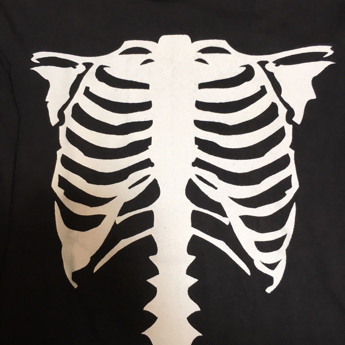 Vanson Leathers × Vintage Vintage Vanson Leather skeleton longsleeve tshirt Size US S / EU 44-46 / 1 - 3 Thumbnail