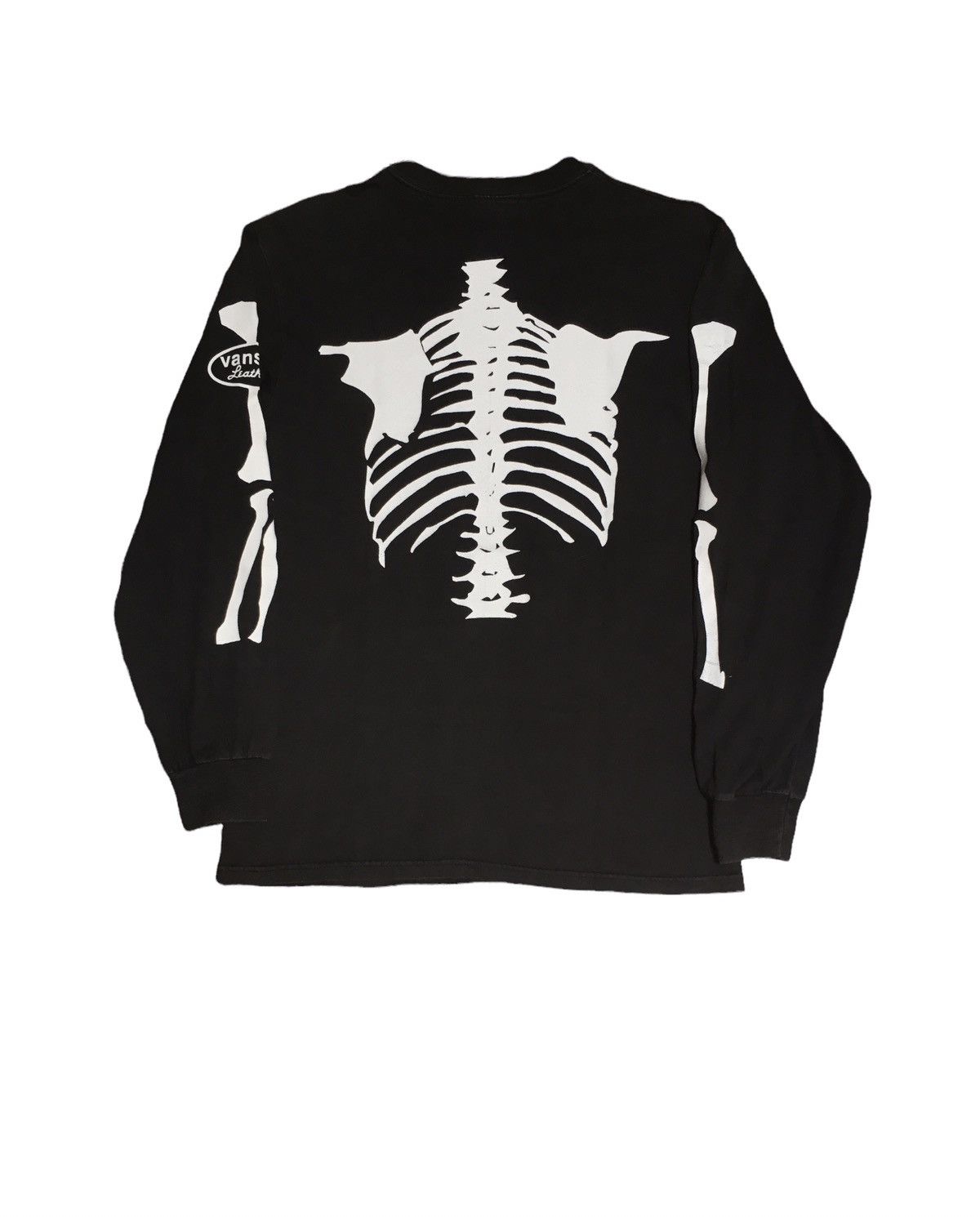 Vanson Leathers × Vintage Vintage Vanson Leather skeleton longsleeve tshirt Size US S / EU 44-46 / 1 - 2 Thumbnail