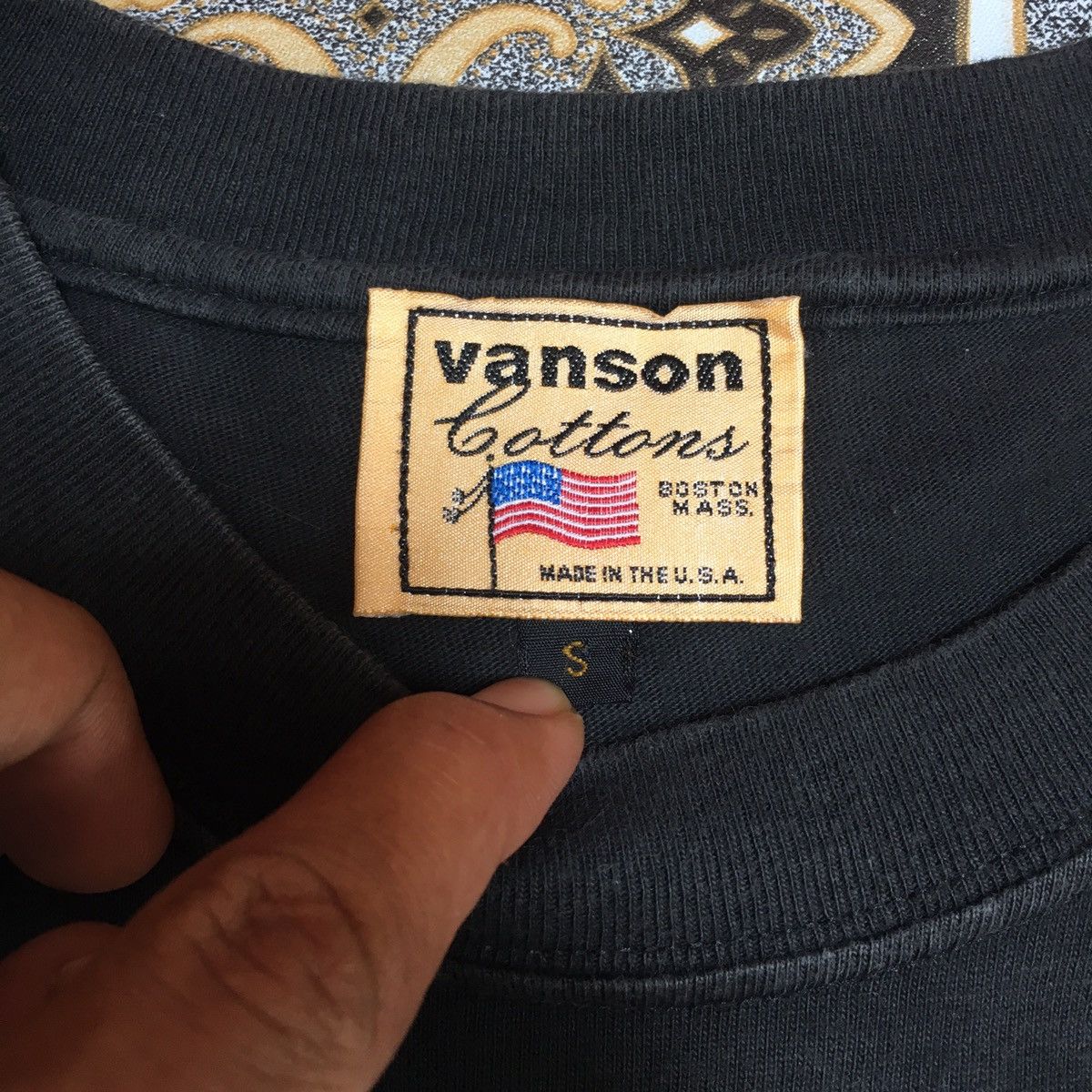 Vanson Leathers × Vintage Vintage Vanson Leather skeleton longsleeve tshirt Size US S / EU 44-46 / 1 - 5 Thumbnail
