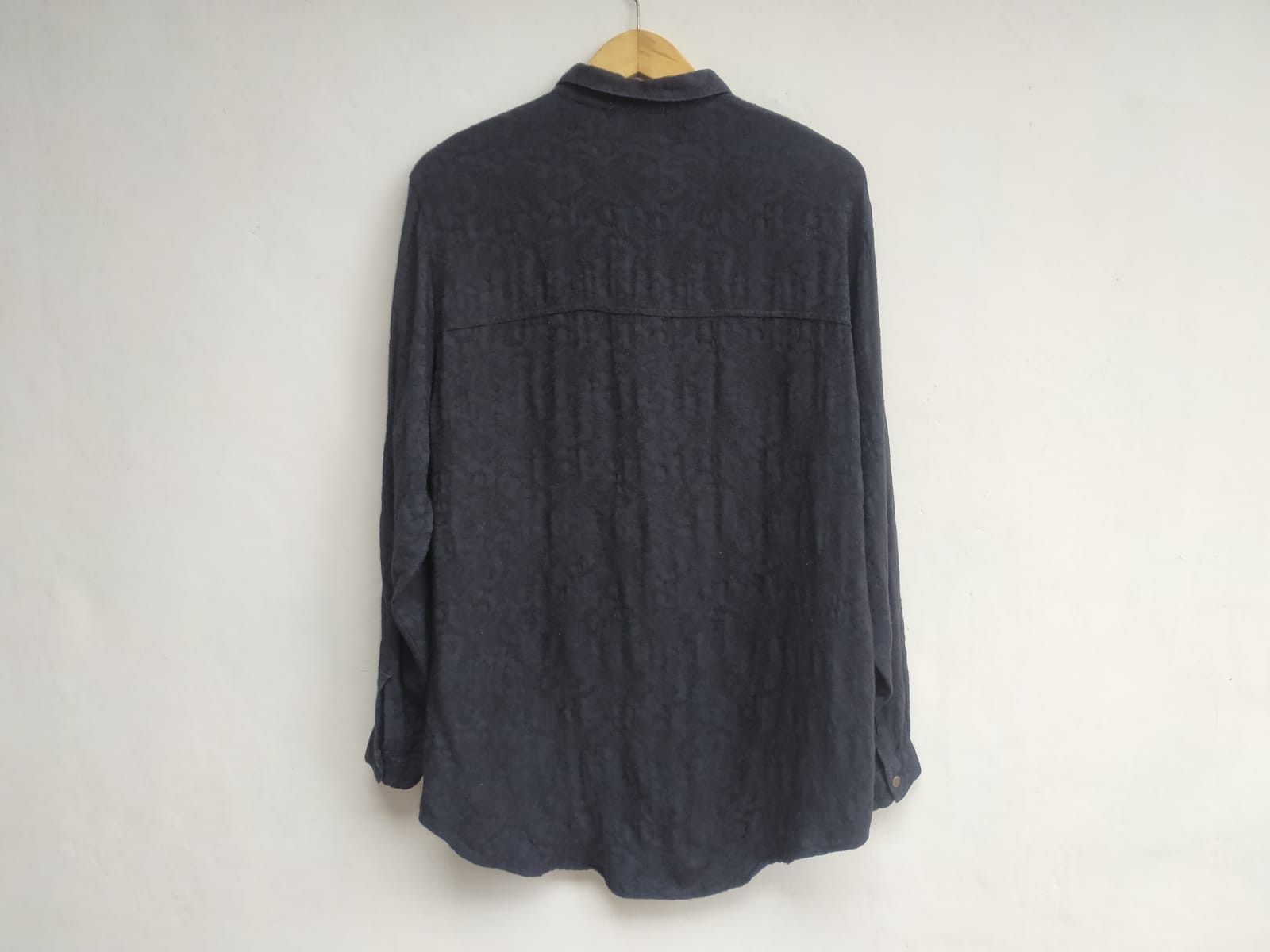 Tete Homme 90's Mens Tenoras Japan, Wool-Rayon Texture Shirt Size US M / EU 48-50 / 2 - 3 Thumbnail