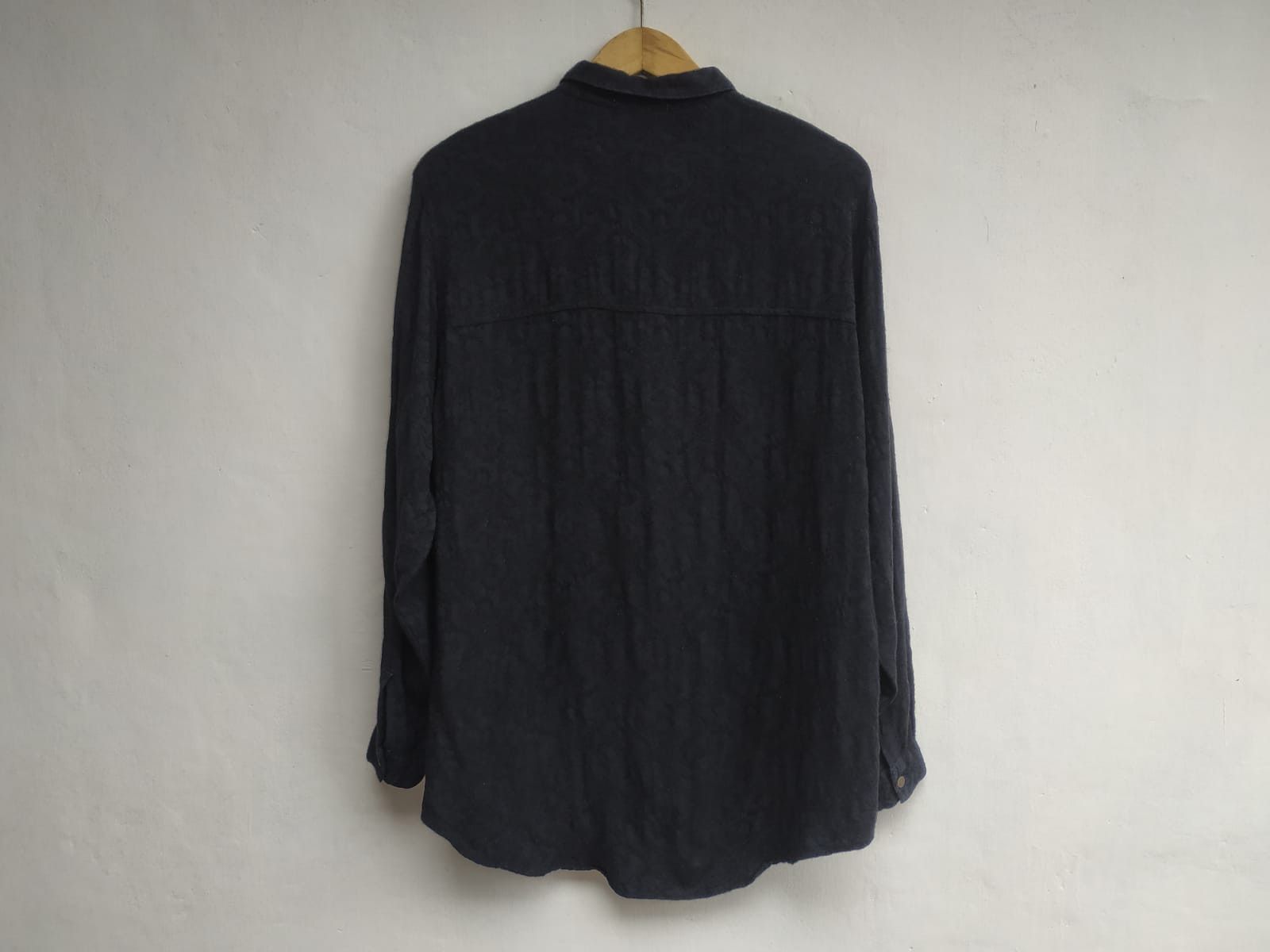 Tete Homme 90's Mens Tenoras Japan, Wool-Rayon Texture Shirt Size US M / EU 48-50 / 2 - 4 Thumbnail