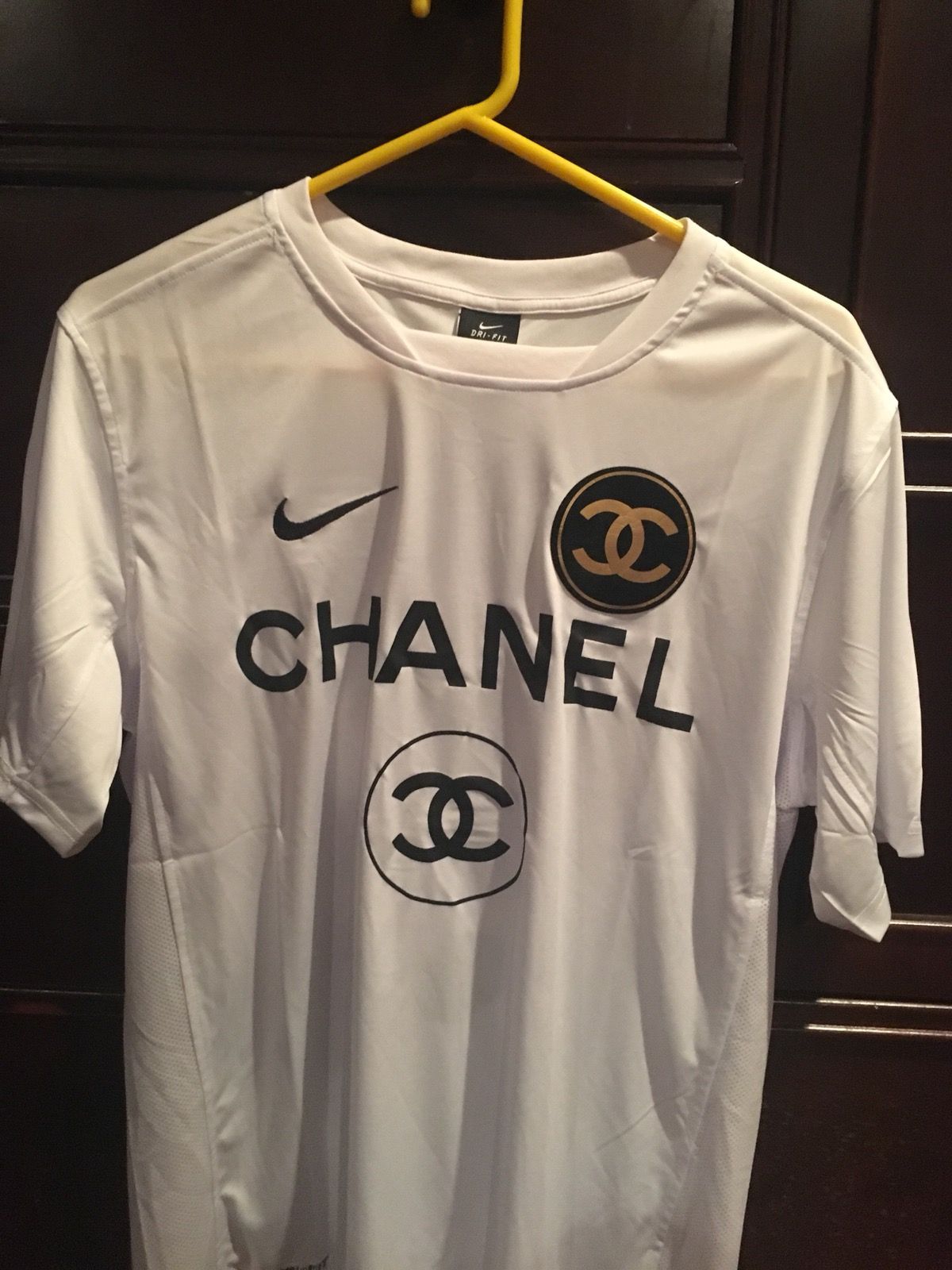 span stoomboot Fragiel Nike Nike x Chanel Coco Chanel Soccer Jersey | Grailed