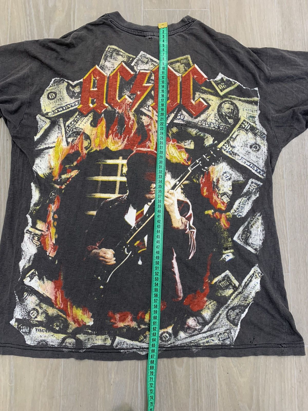 Ac/Dc × Band Tees × Vintage Vintage 90s’ AC/DC Over Print T Shirt like ...