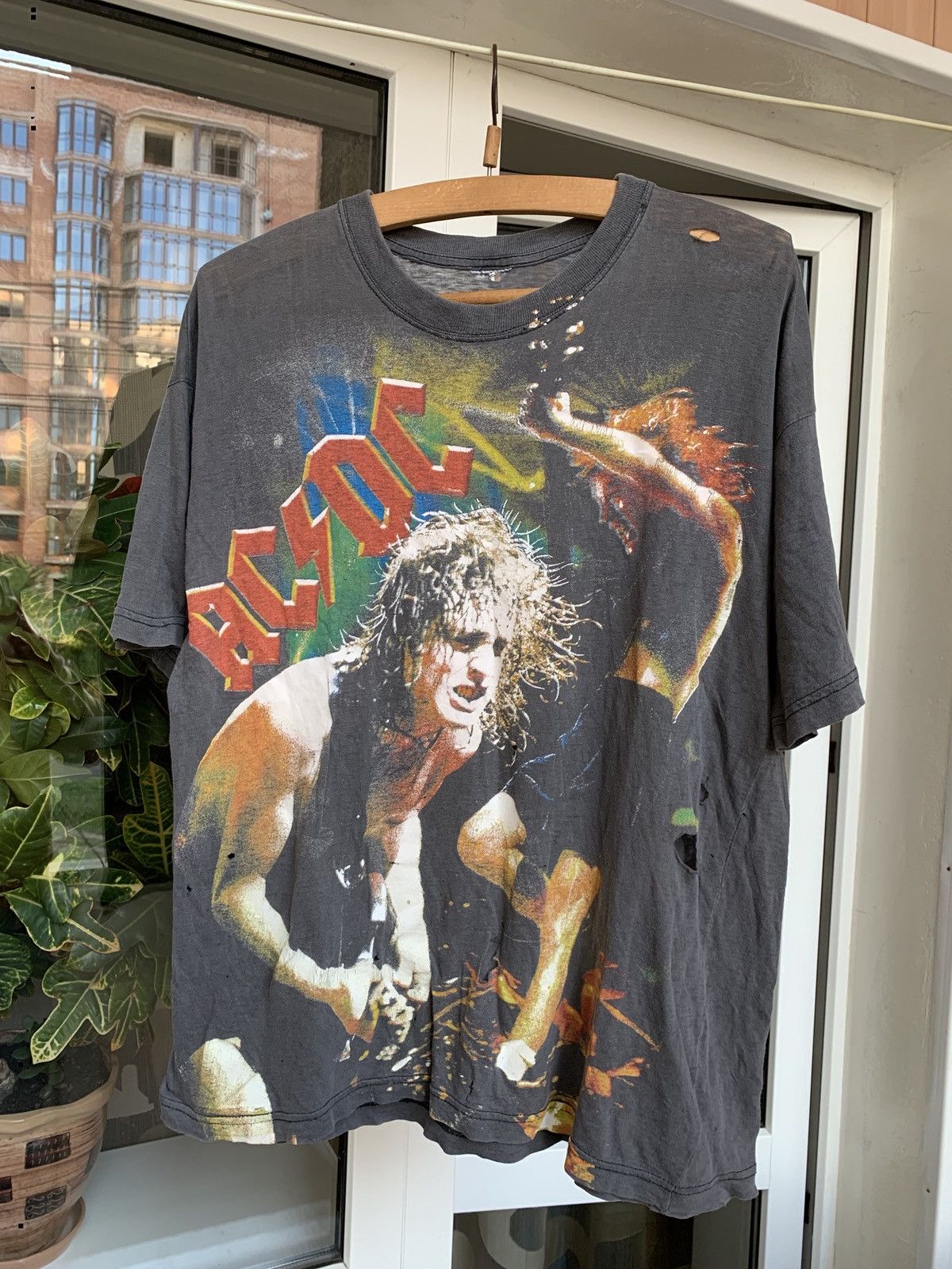 Ac/Dc × Band Tees × Vintage Vintage 90s’ AC/DC Over Print T Shirt like ...