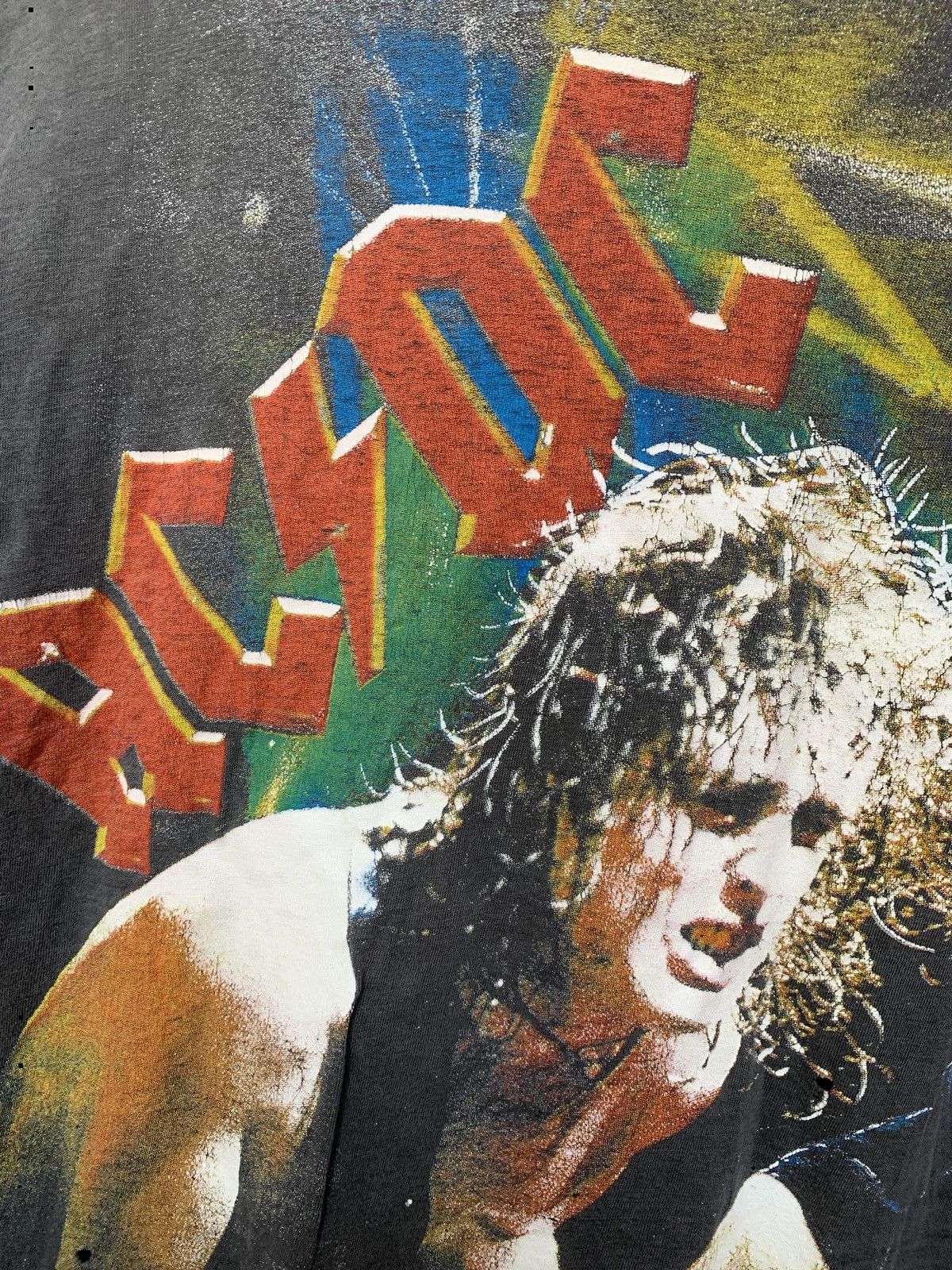 Ac/Dc × Band Tees × Vintage Vintage 90s’ AC/DC Over Print T Shirt like ...