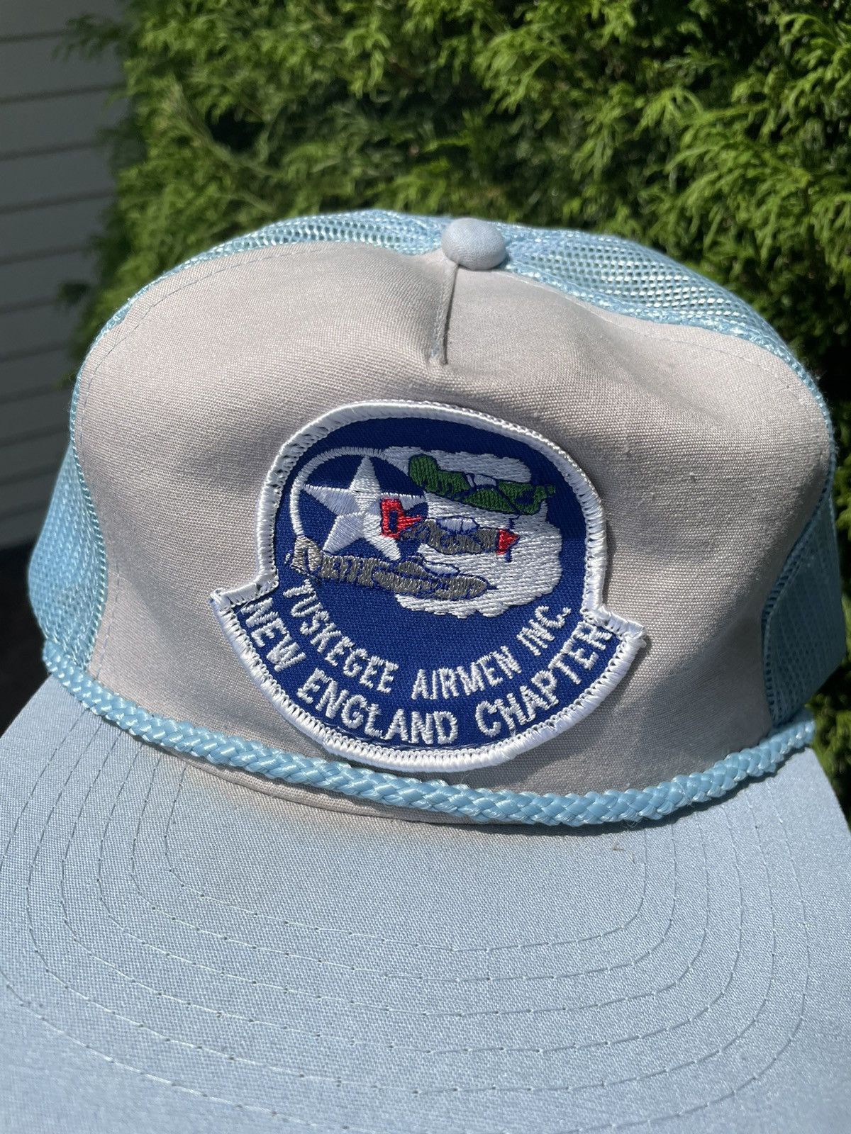 Vintage 70s Tuskegee Airmen New England Chapter trucker hat military Size ONE SIZE - 1 Thumbnail