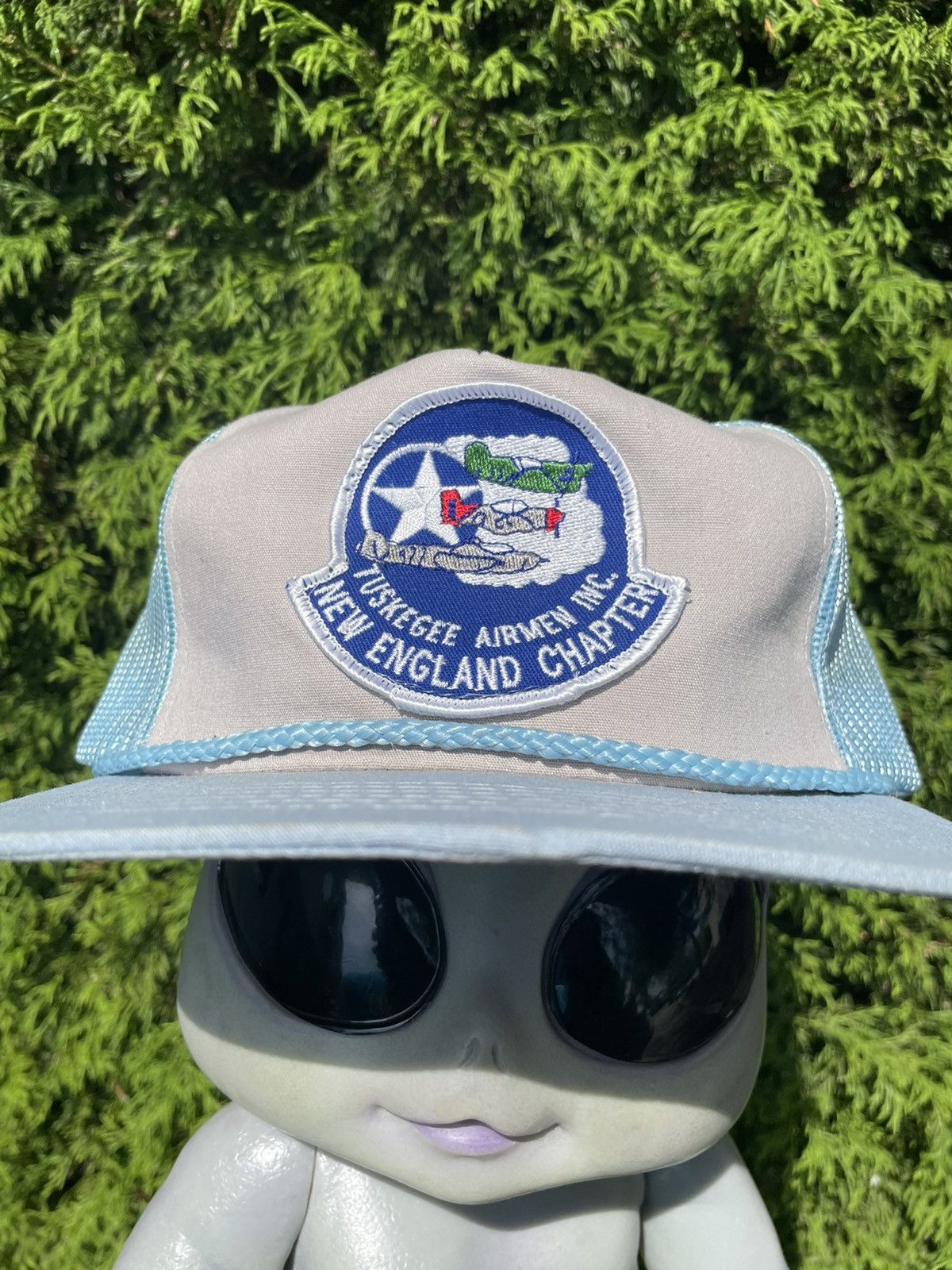 Vintage 70s Tuskegee Airmen New England Chapter trucker hat military Size ONE SIZE - 3 Thumbnail