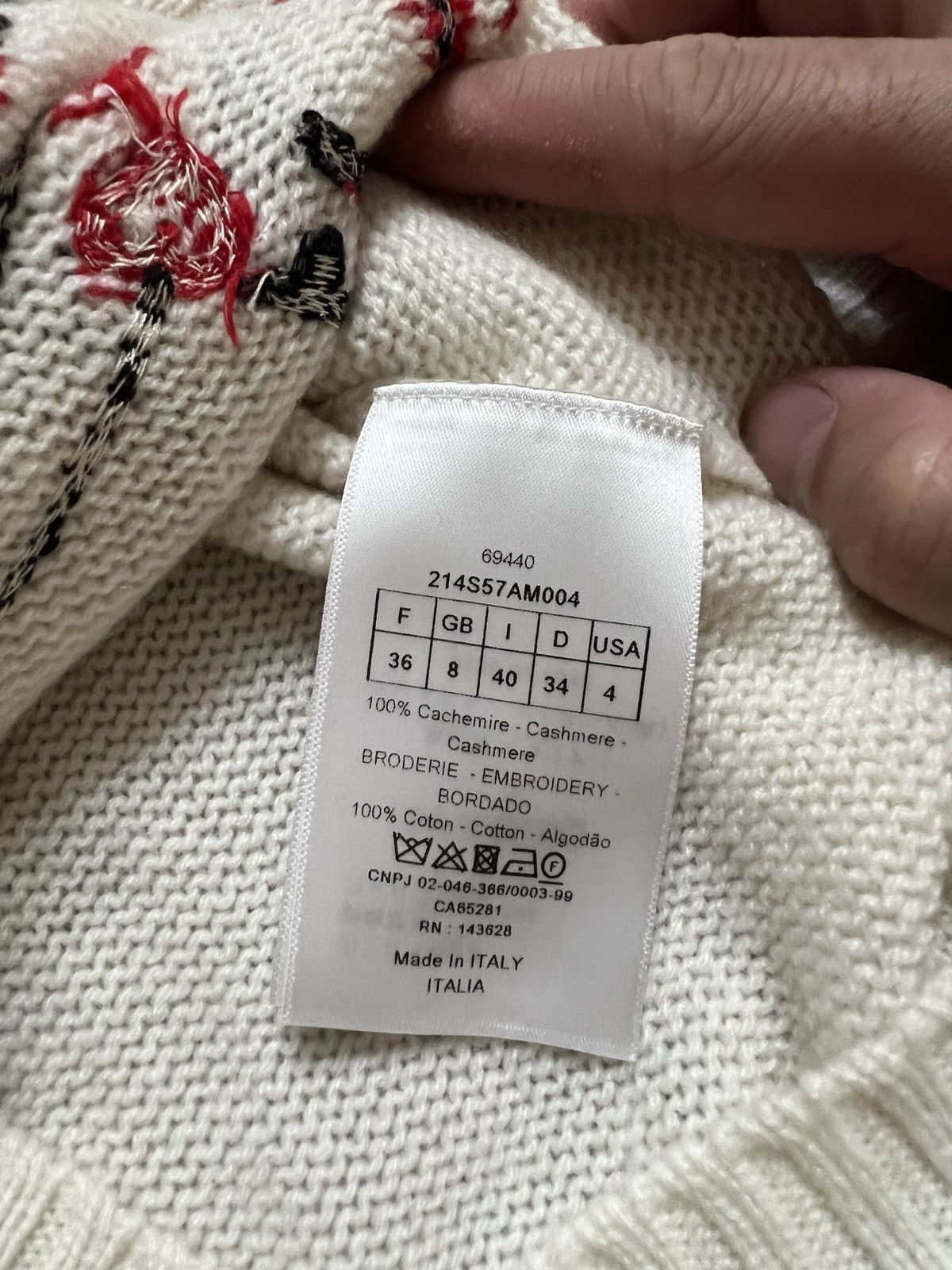 Dior Lady Dior Cashmere Sweater Size US S / EU 44-46 / 1 - 7 Thumbnail