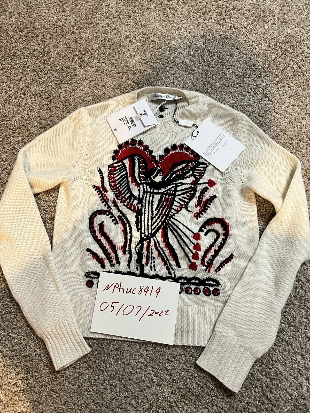 Dior Lady Dior Cashmere Sweater Size US S / EU 44-46 / 1 - 2 Thumbnail