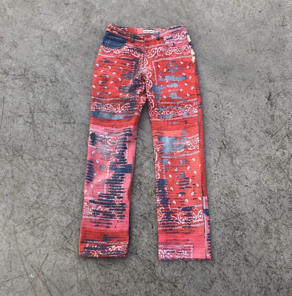 Levi s Custom Levi s bandana Boro Jeans Grailed