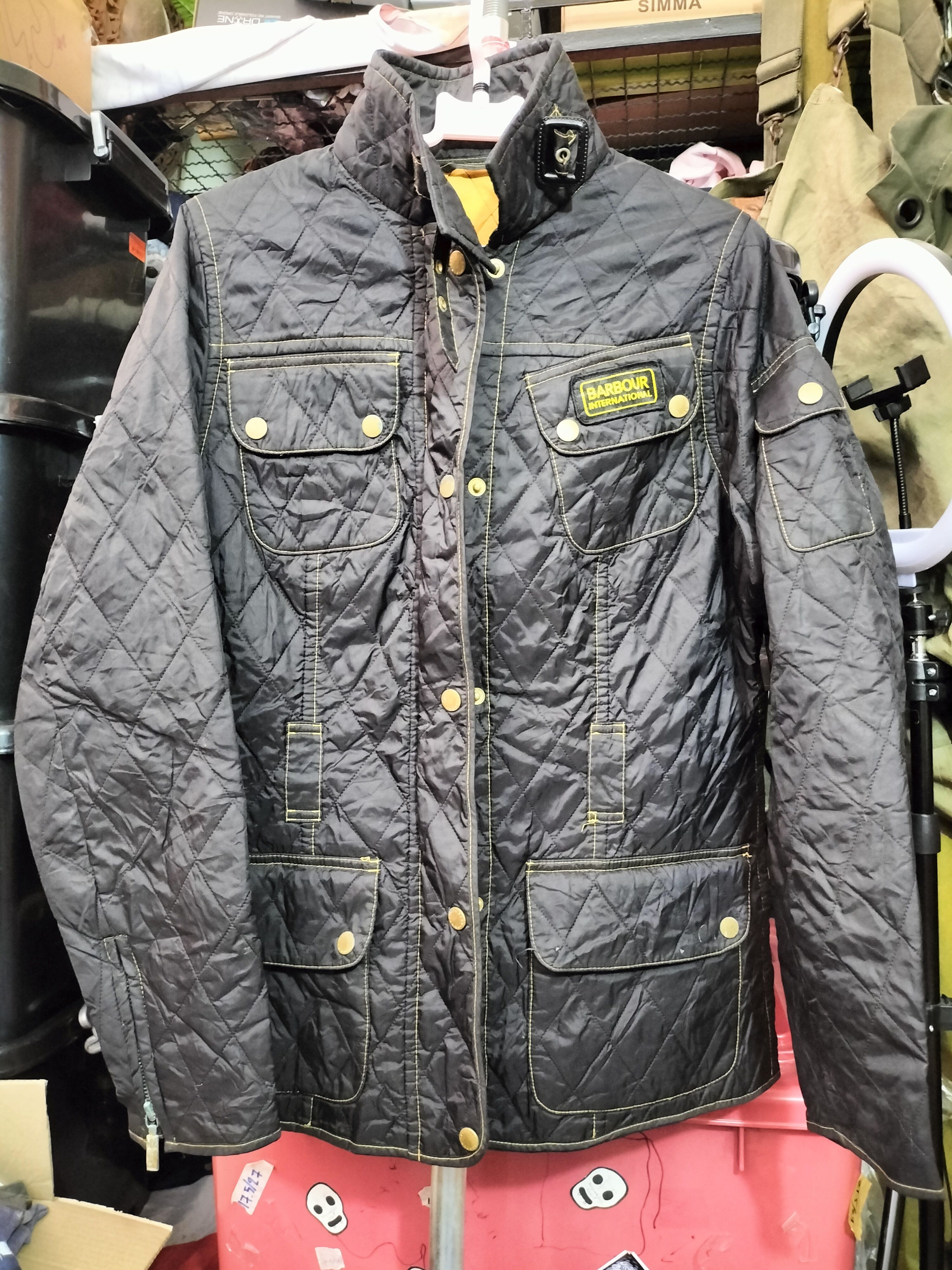 Barbour Vintage 80s Barbour Jacket fashion motor sports Size US S / EU 44-46 / 1 - 1 Thumbnail