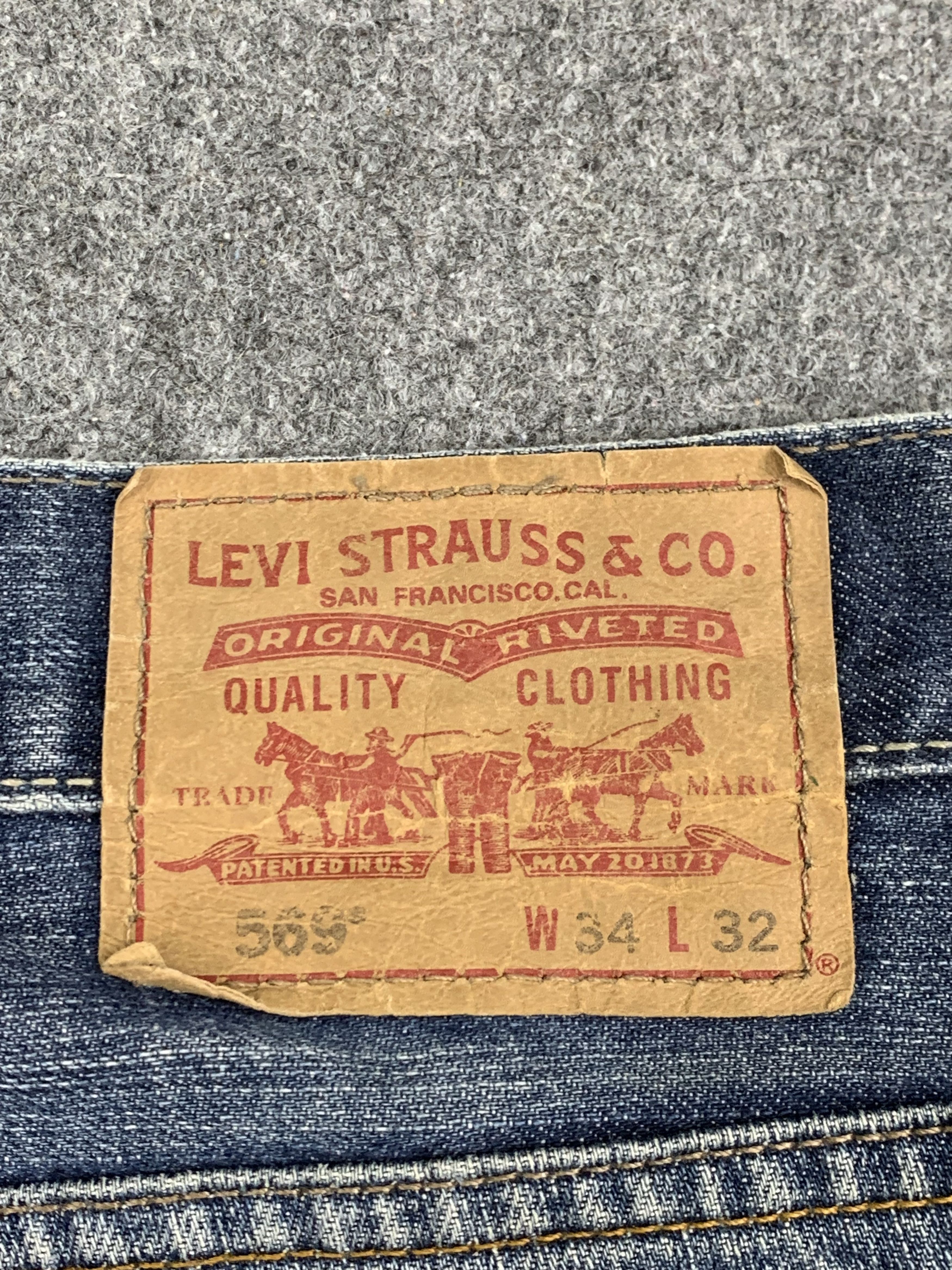 Levi's Vintage Levis 569 Denim DP1799 Size US 39 - 5 Thumbnail
