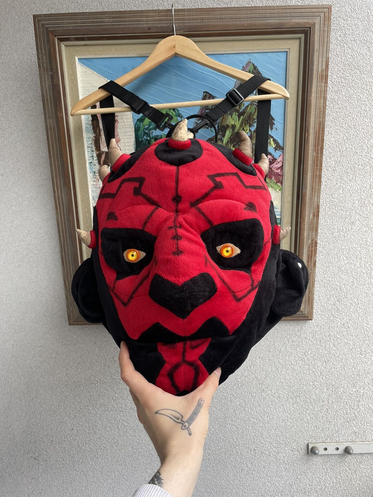 Vintage Vintage 90s Star Wars Movie Darth Maul Backpack Bag Rare | Grailed