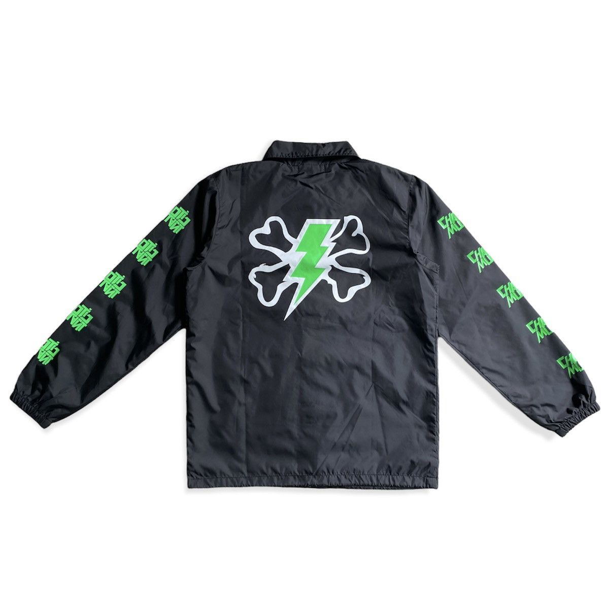 image of Undercover Ss16 Chaotic Mutant Windbreaker Coach Jacket in Black, Men's (Size Small)