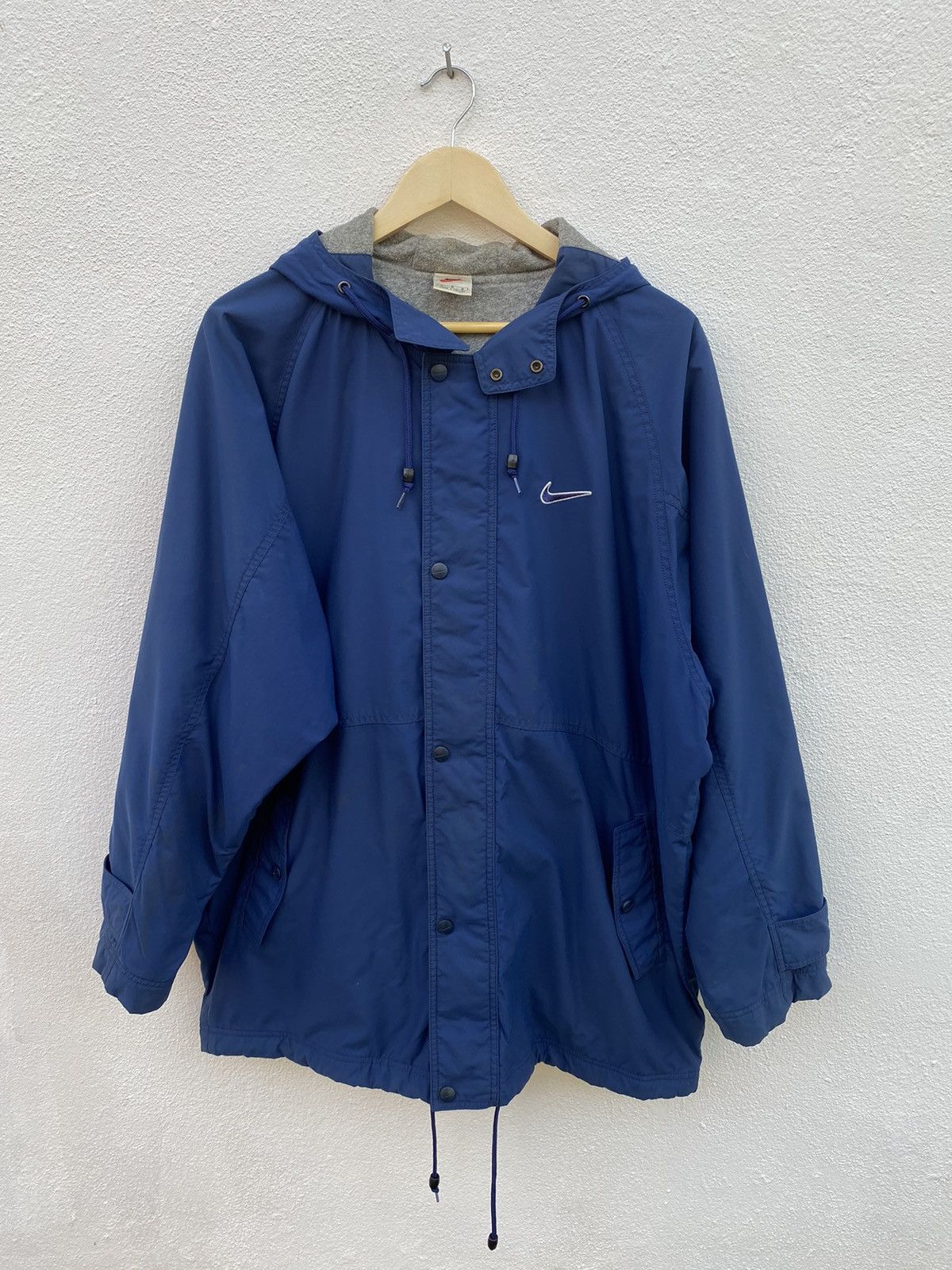 Vintage Vintage Nike swosh Big logo spell out zipper hoodies Size US L / EU 52-54 / 3 - 3 Thumbnail
