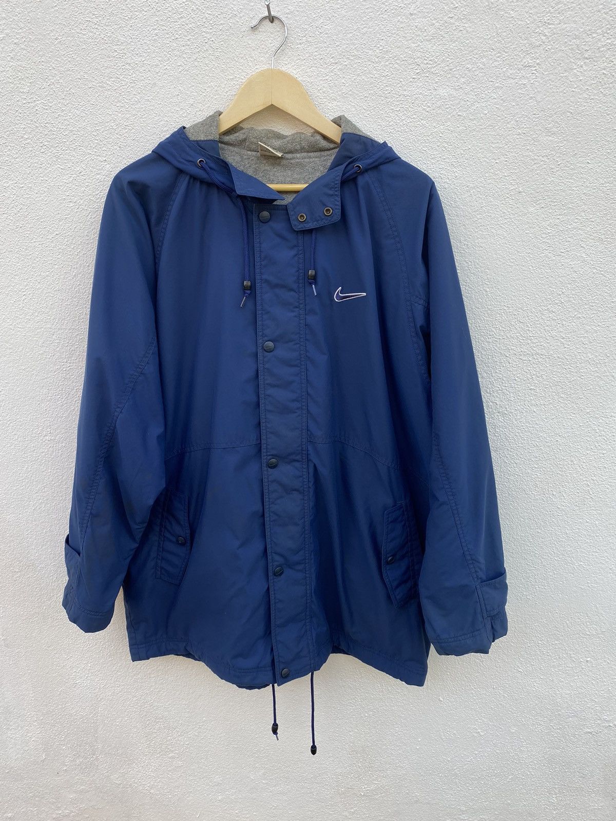 Vintage Vintage Nike swosh Big logo spell out zipper hoodies Size US L / EU 52-54 / 3 - 11 Thumbnail