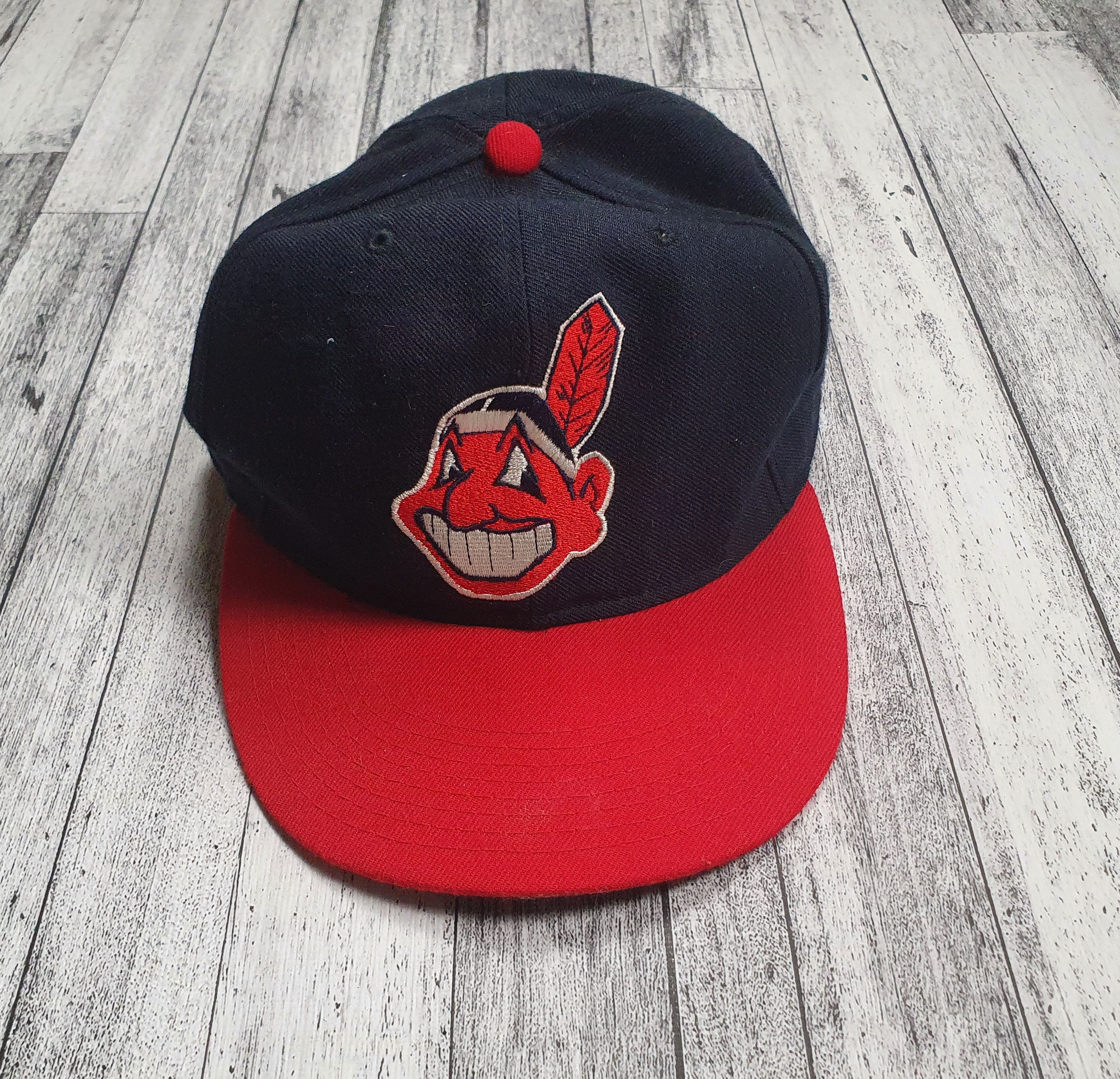 MLB Indians team 90’s cap Cleveland Indians 90's Wahoo 1997 World Series New Era