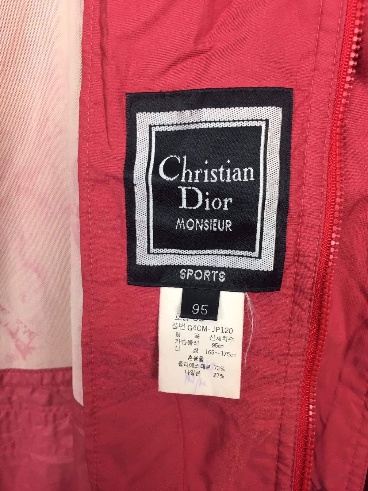 Christian Dior Monsieur Christian Dior Sports Logo Nylon Bomba Jacket Size US XL / EU 56 / 4 - 9 Thumbnail