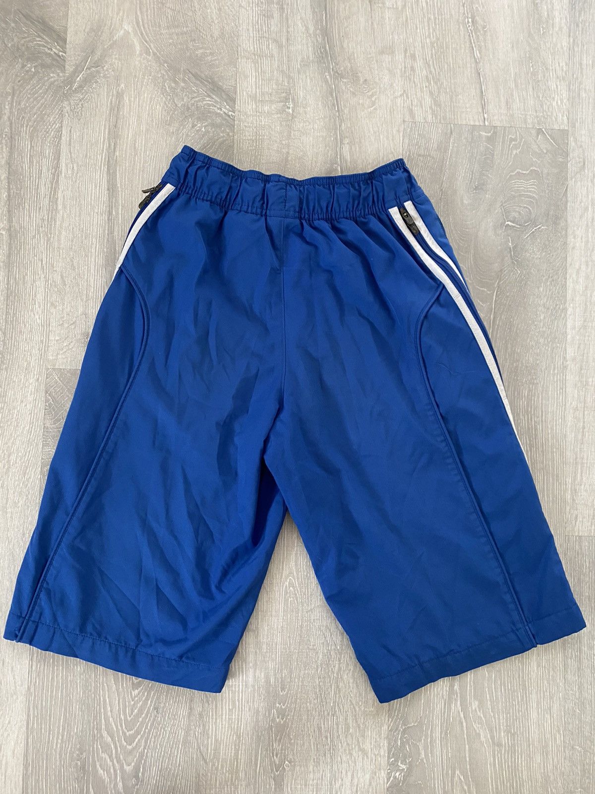 Nike × Vintage Nike vintage blue shorts track pant small swoosh basketball Size US 28 / EU 44 - 5 Thumbnail