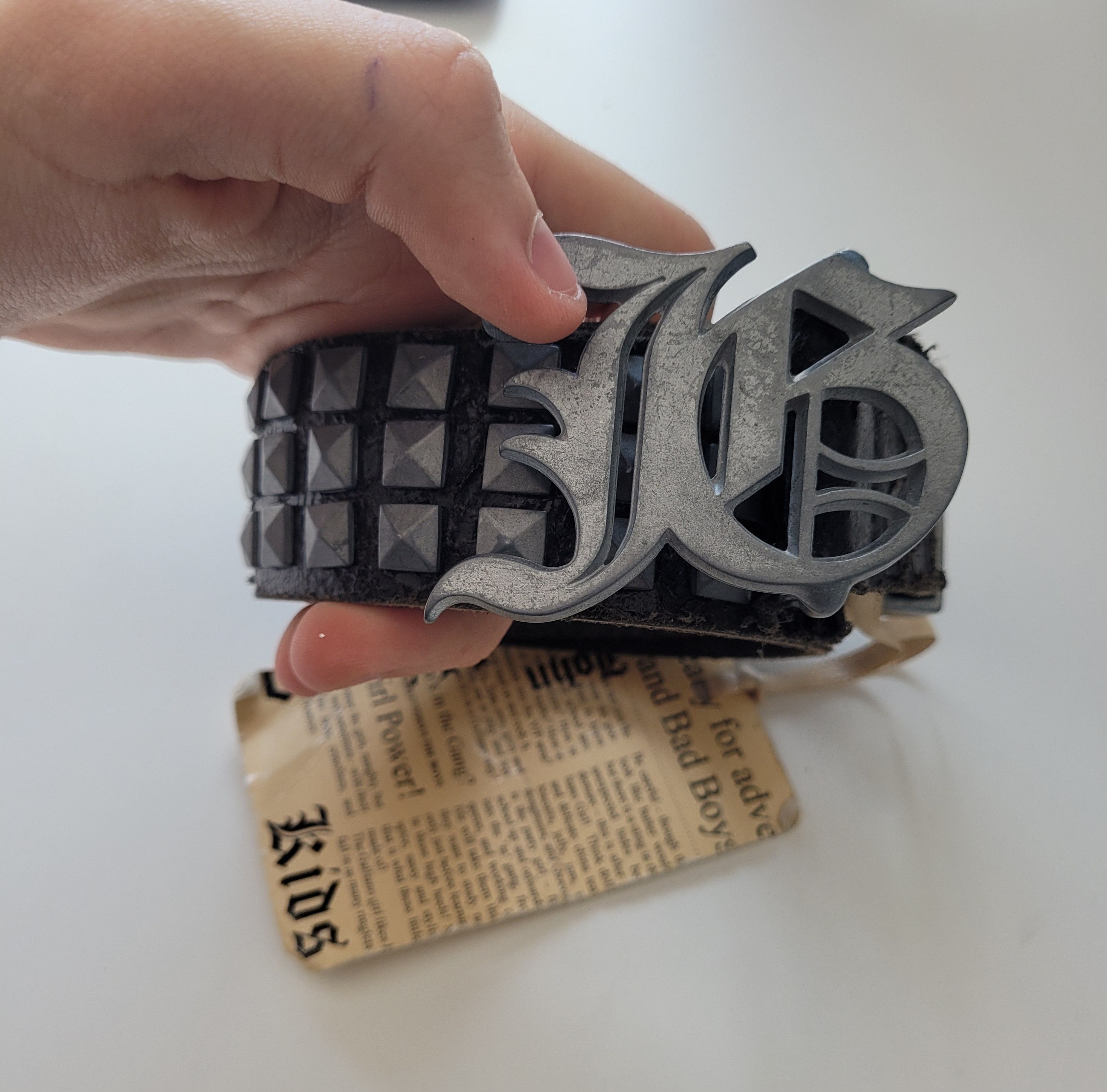 レア/特別価格/John galliano/ベルト John Galliano Belt / Designer Belt / Black Leather Belt