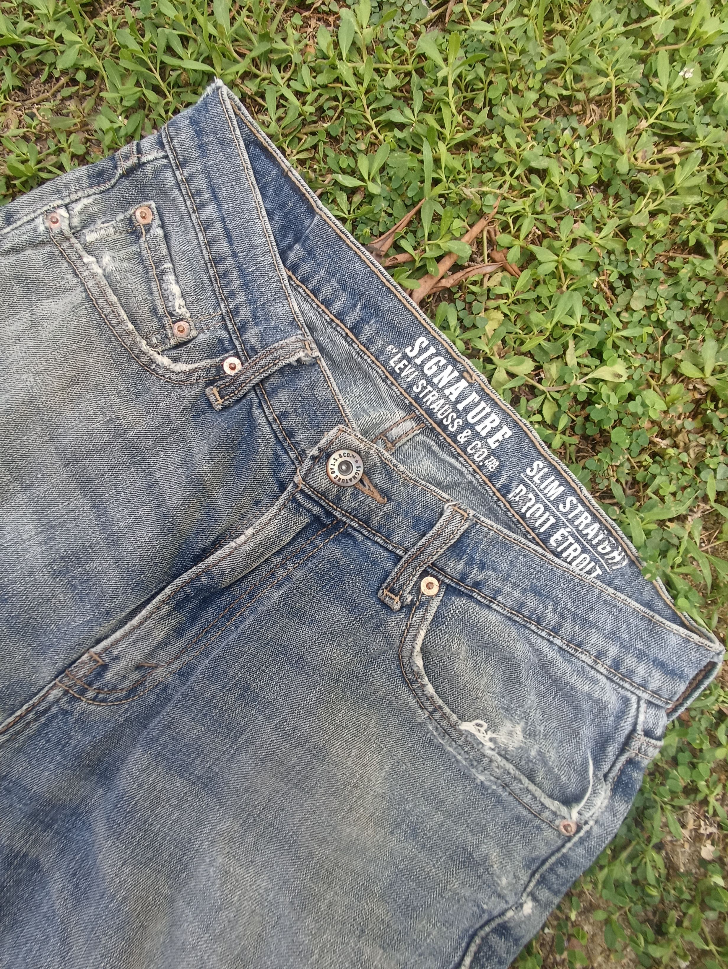 Jean × Levi's × Vintage Levis Signature Slim Straight Jeans - J235 Size US 32 / EU 48 - 8 Thumbnail