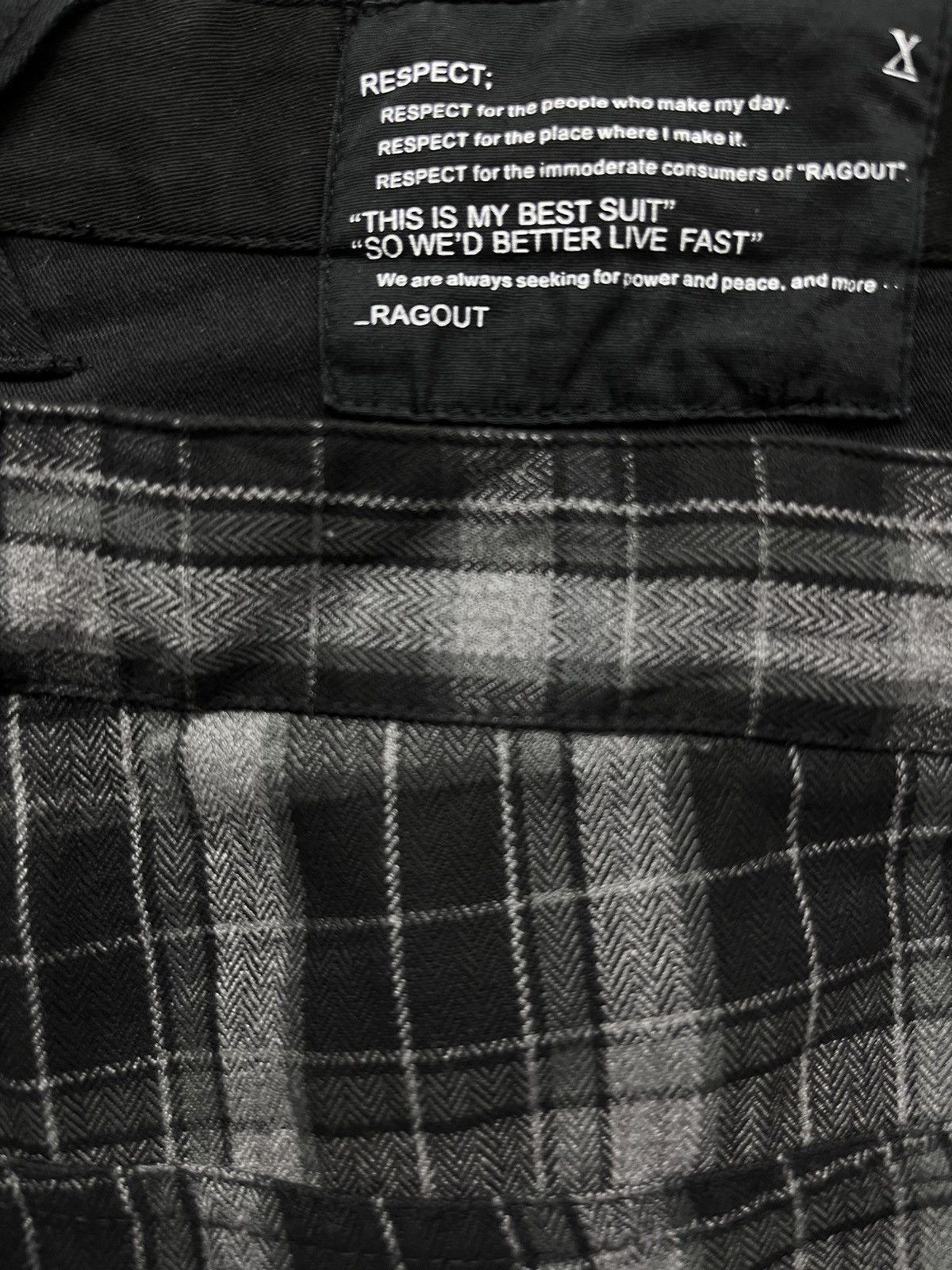 Japanese Brand 🔥RAGOUT Union Jack Punk Tartan Double Waist Rayon Blends Size US 29 - 6 Thumbnail