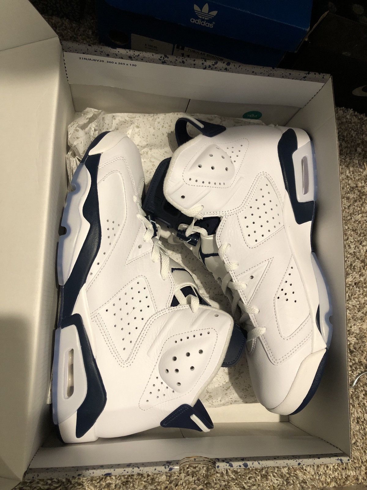 Jordan Brand Nike x Air Jordan 6 Midnight Navy 2022 Size US 11.5 / EU 44-45 - 1 Thumbnail