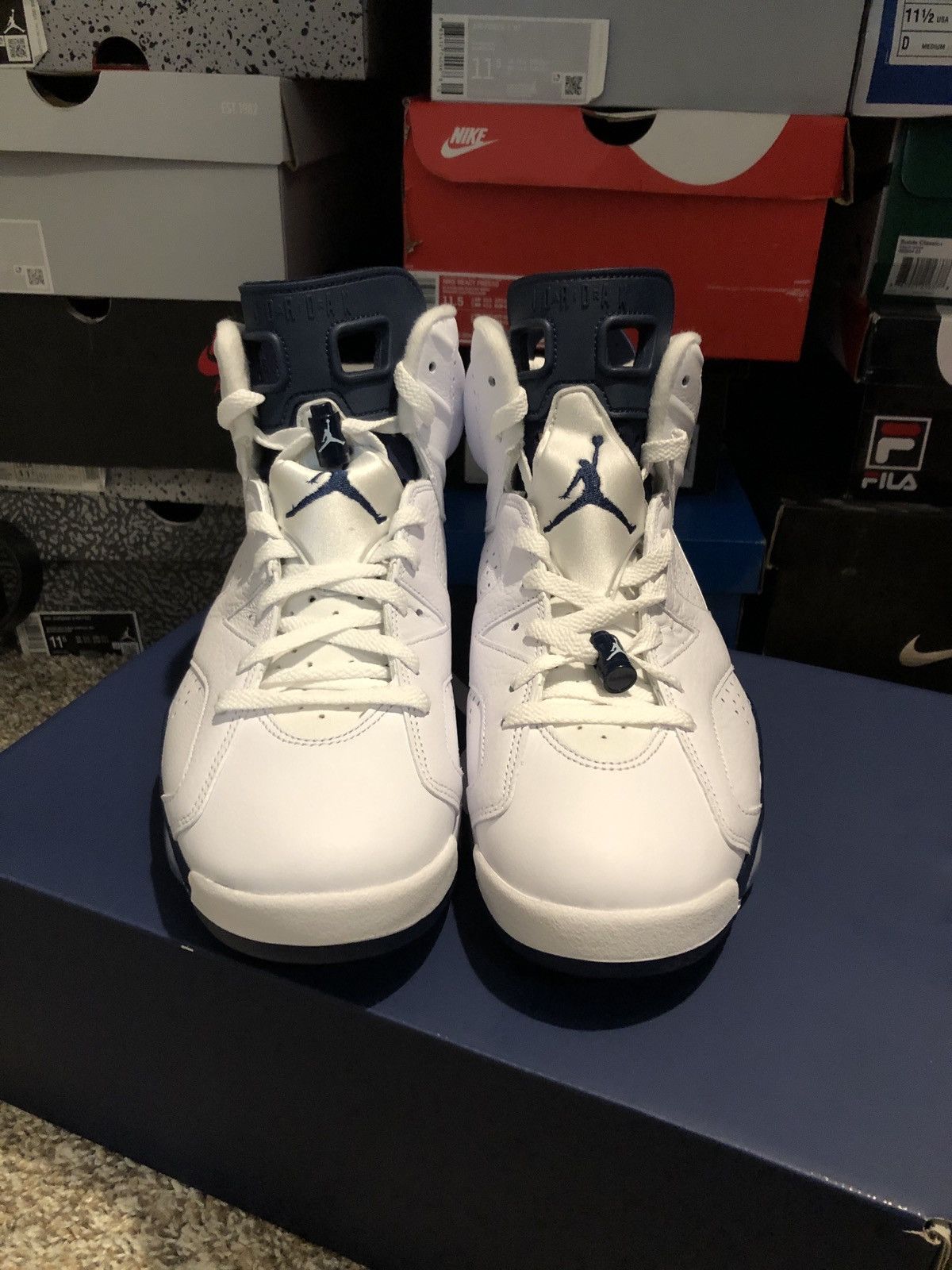 Jordan Brand Nike x Air Jordan 6 Midnight Navy 2022 Size US 11.5 / EU 44-45 - 5 Thumbnail