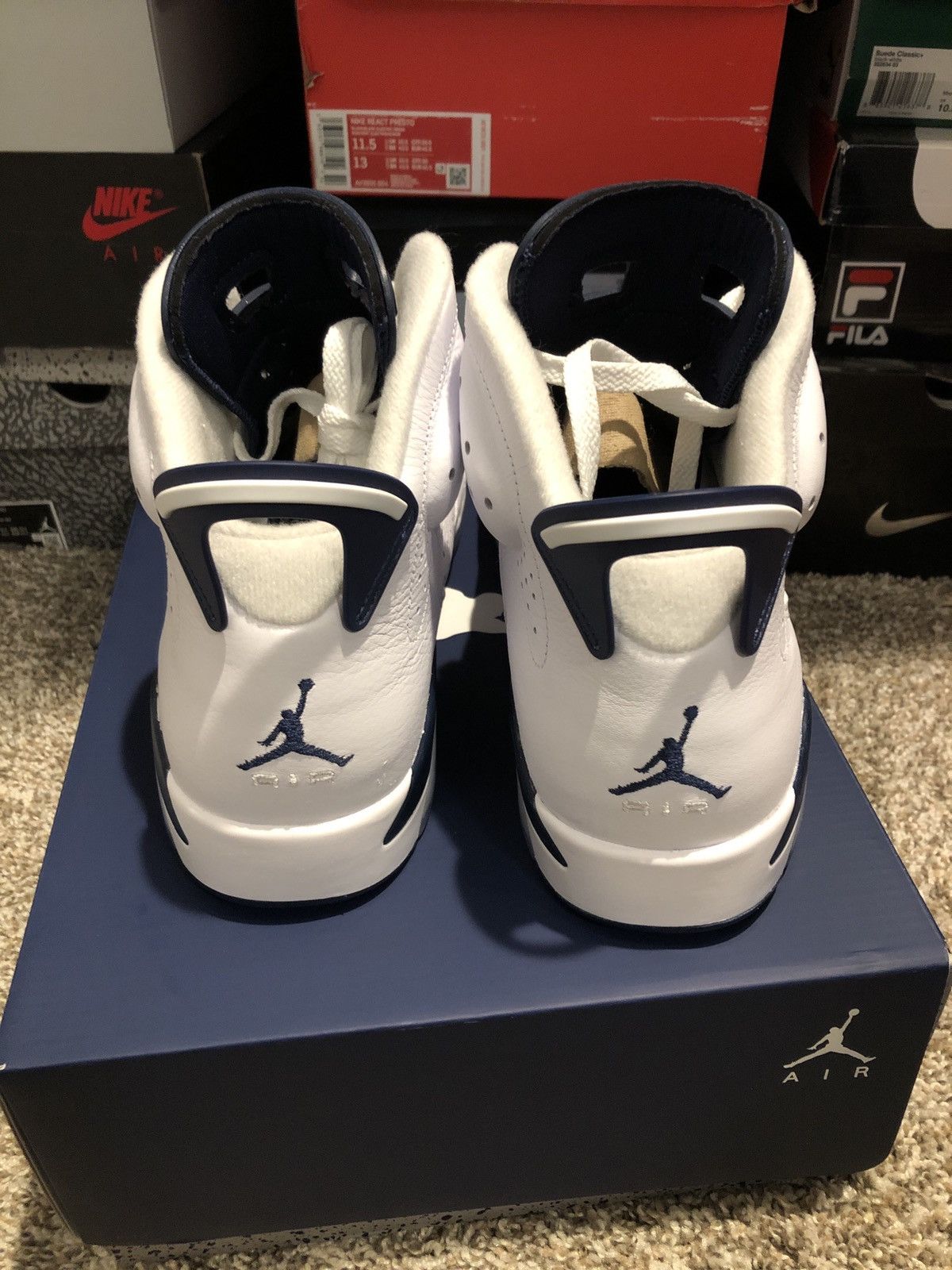 Jordan Brand Nike x Air Jordan 6 Midnight Navy 2022 Size US 11.5 / EU 44-45 - 4 Thumbnail