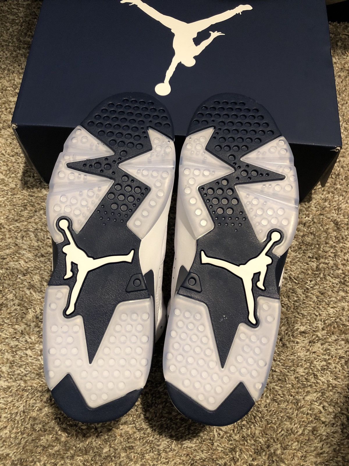 Jordan Brand Nike x Air Jordan 6 Midnight Navy 2022 Size US 11.5 / EU 44-45 - 6 Thumbnail