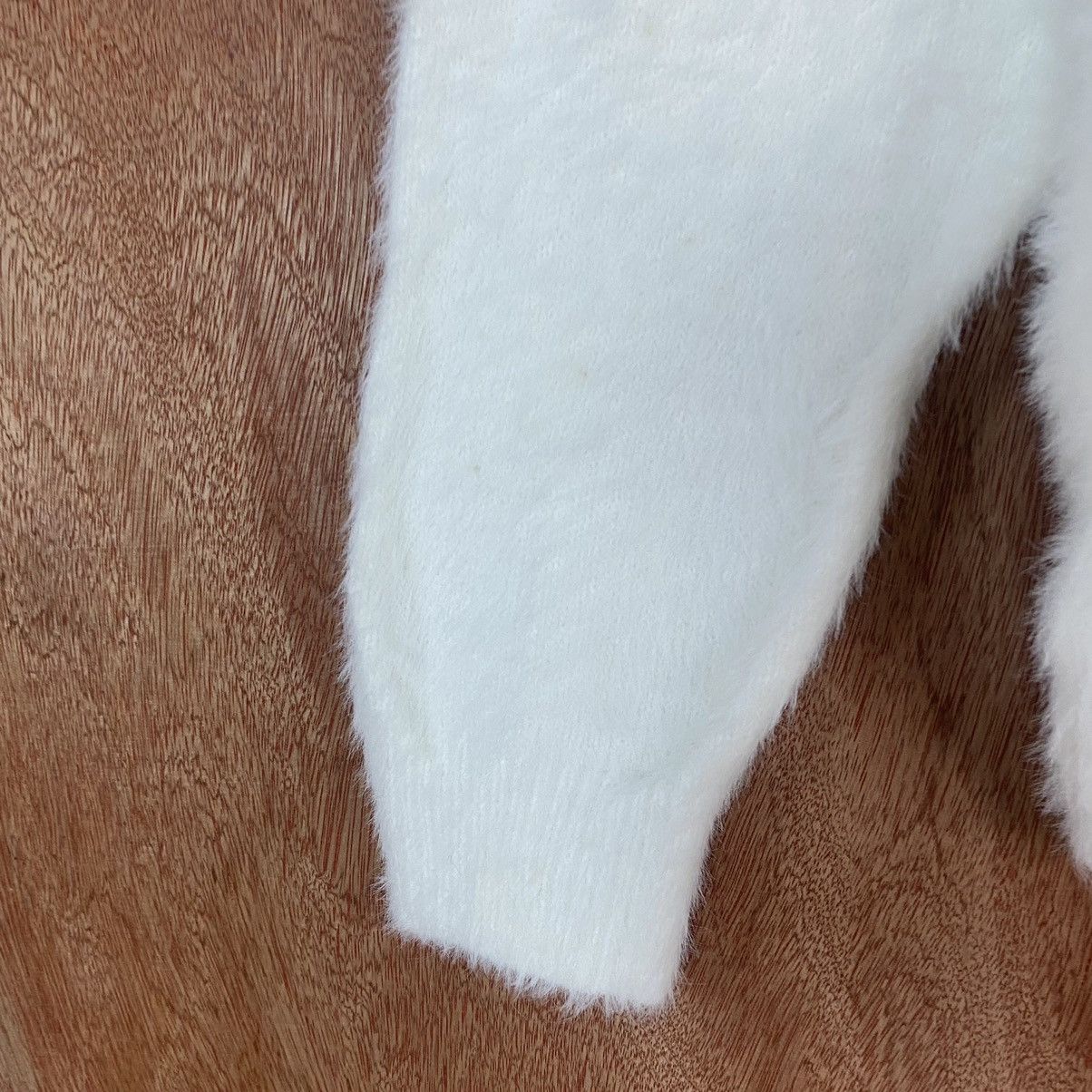 Homespun Knitwear × Japanese Brand Japan white Mohair Shag Shaggy Knitwear Size US M / EU 48-50 / 2 - 6 Thumbnail