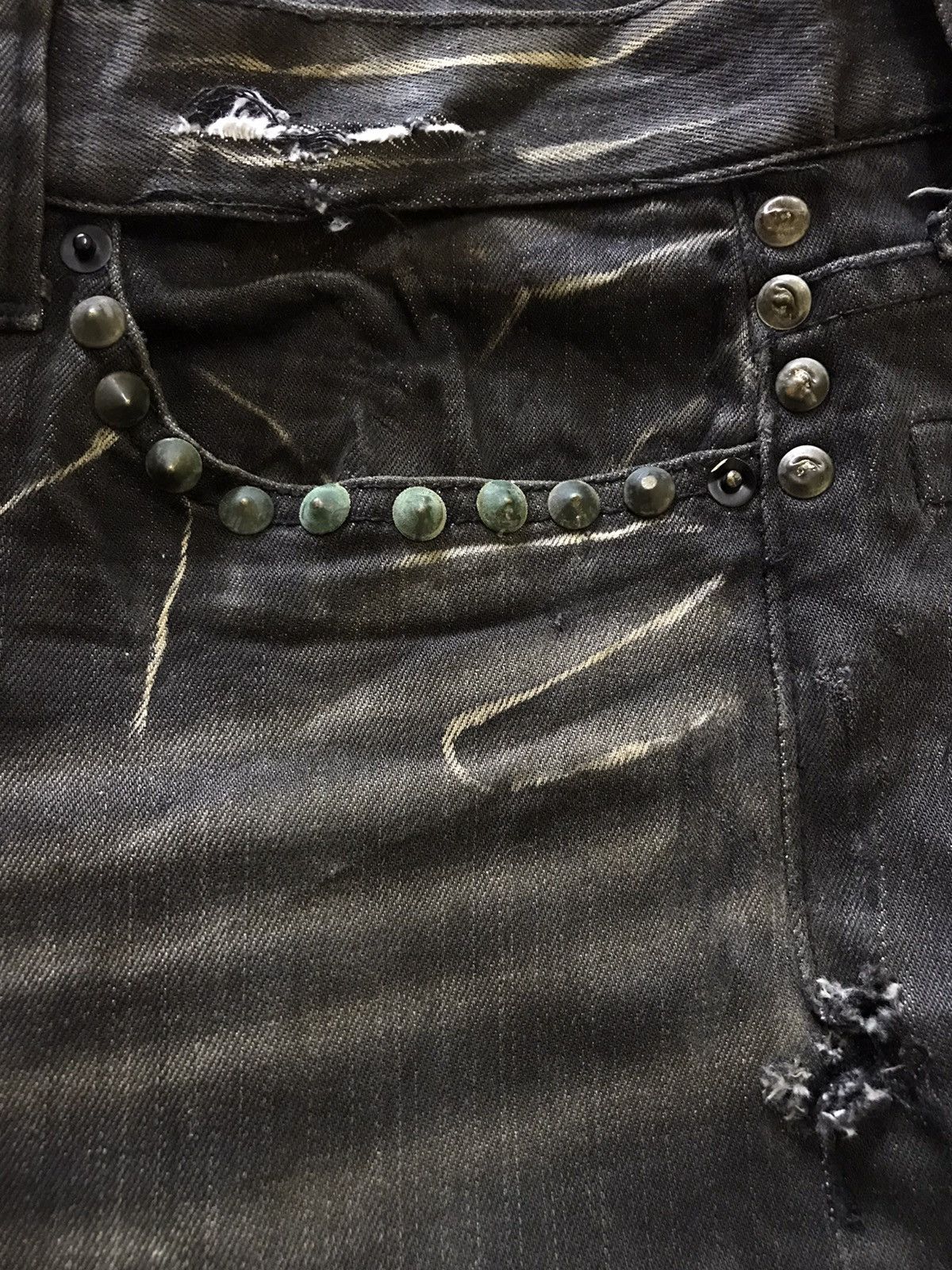 If Six Was Nine × Le Grande Bleu (L.G.B.) × Roen Roen Semantic Design Seditionaries Skull DistressedJeans Size US 35 - 8 Thumbnail