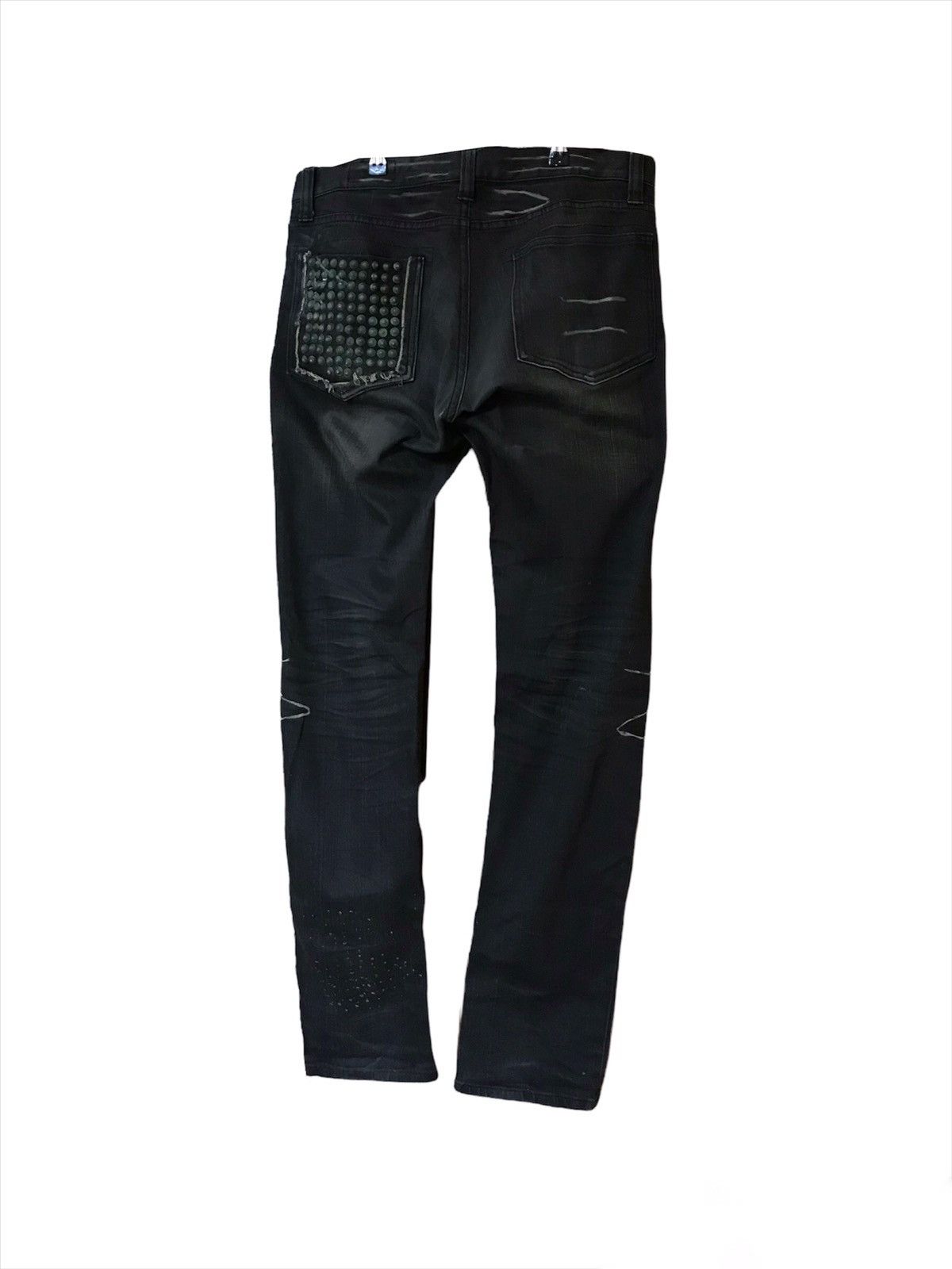 If Six Was Nine × Le Grande Bleu (L.G.B.) × Roen Roen Semantic Design Seditionaries Skull DistressedJeans Size US 35 - 14 Thumbnail